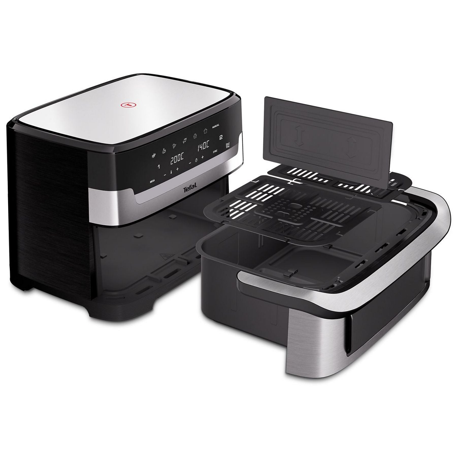 TEFAL EY922D Dual Easy Fry Flex Heißluftfritteuse TEFAL