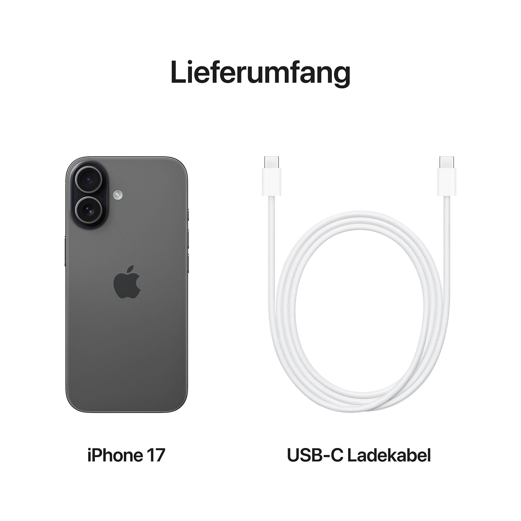 APPLE iPhone 17 5G 512 GB Schwarz Dual SIM APPLE