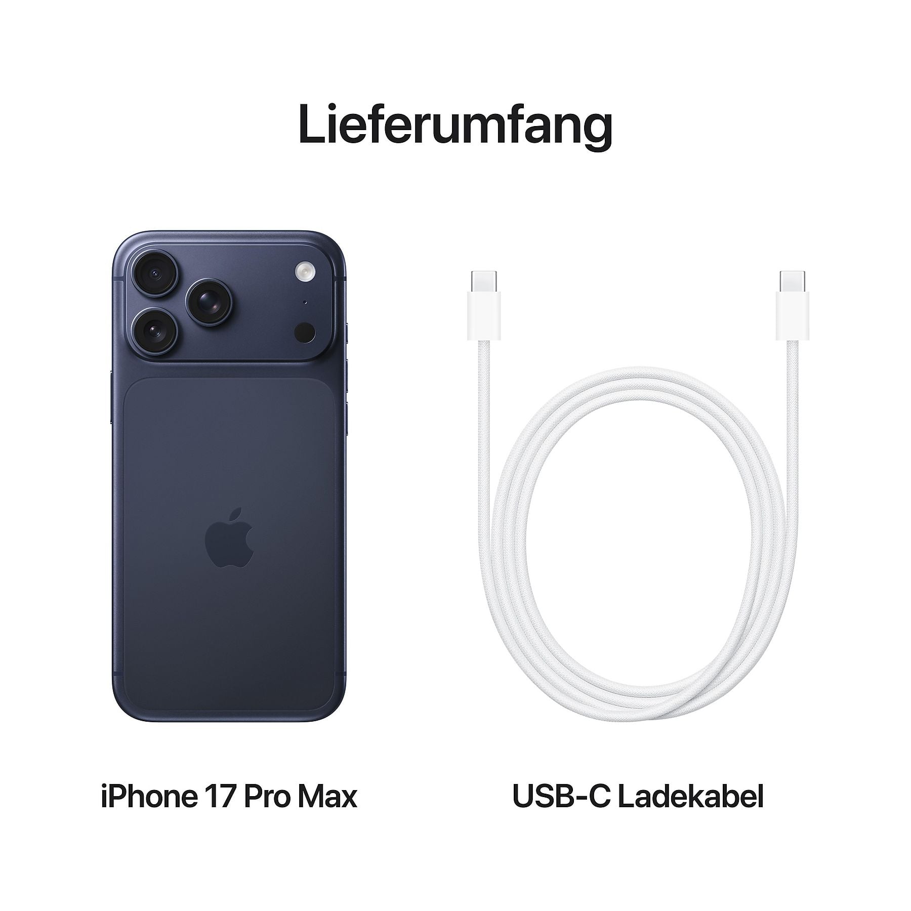 APPLE IPHONE 17 PRO MAX 1 TB Tiefblau Dual SIM APPLE