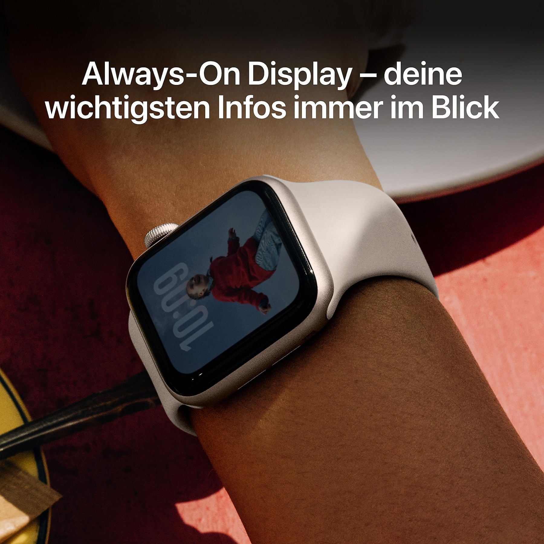 APPLE Watch SE 3 Cellular 40, 2025 Smartwatch Aluminium Fluorelastomer, 150-200 mm, Mitternacht APPLE