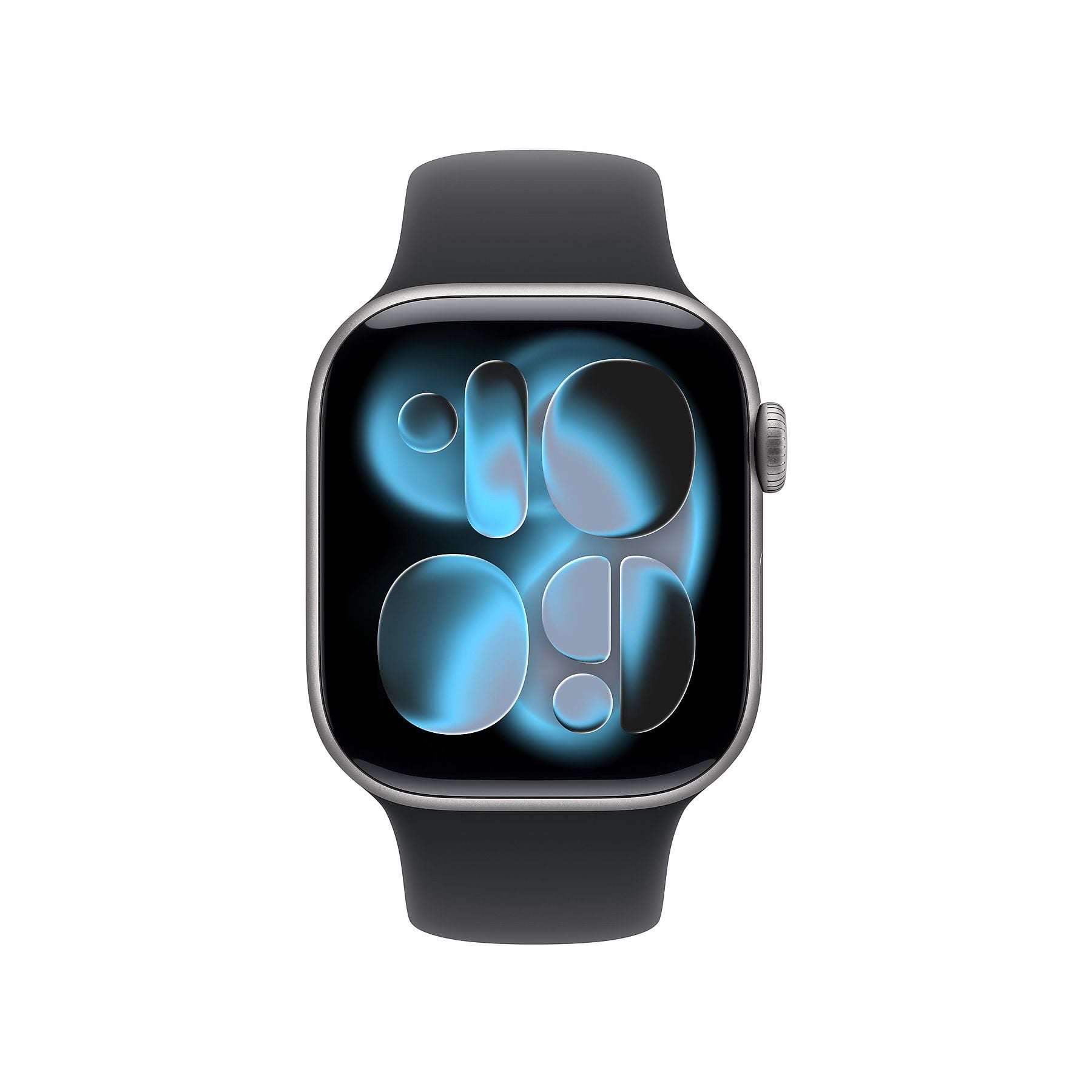 APPLE Watch Series 11 Cellular 42, 2025 Smartwatch Aluminiumgehäuse Fluorelastomer, 130-180 mm, Space Grau/Schwarz APPLE