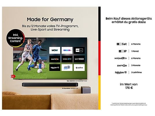SAMSUNG GU85U8079F Crystal UHD 4K Smart TV (Flat, 85 Zoll / 214 cm, UHD 4K, SMART TV) SAMSUNG
