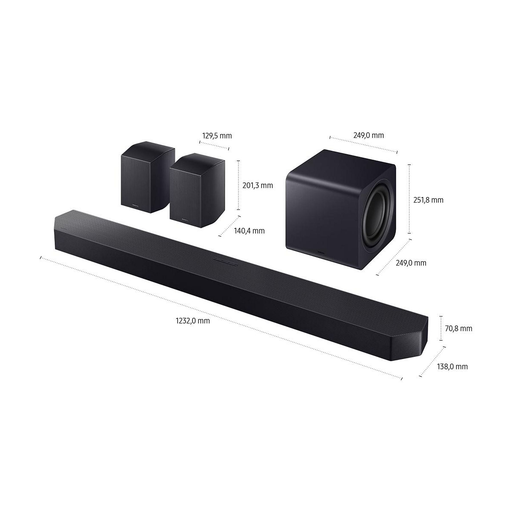 SAMSUNG HW-Q995GF/ZG, Soundbar, Titan Schwarz SAMSUNG