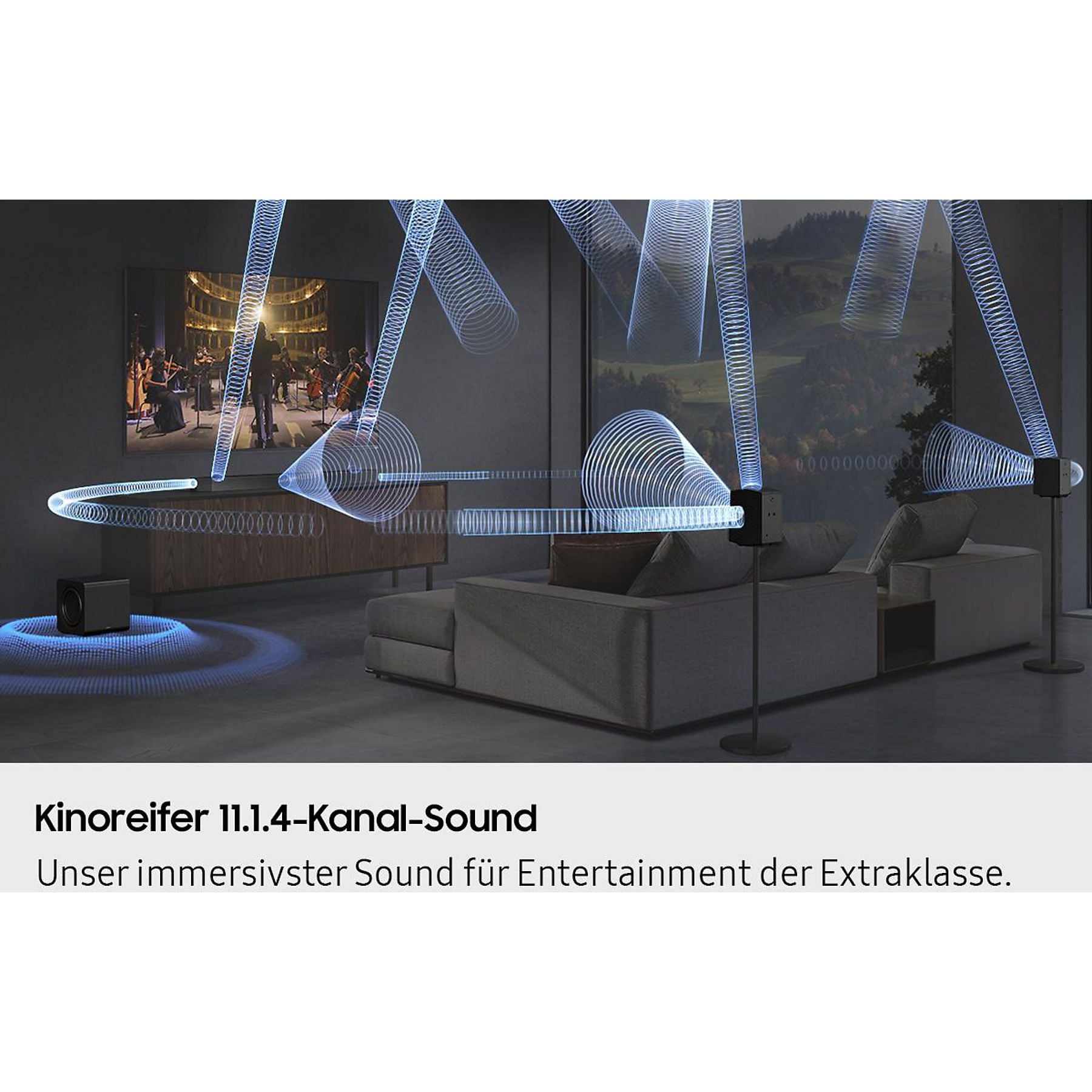 SAMSUNG HW-Q995GF/ZG, Soundbar, Titan Schwarz SAMSUNG