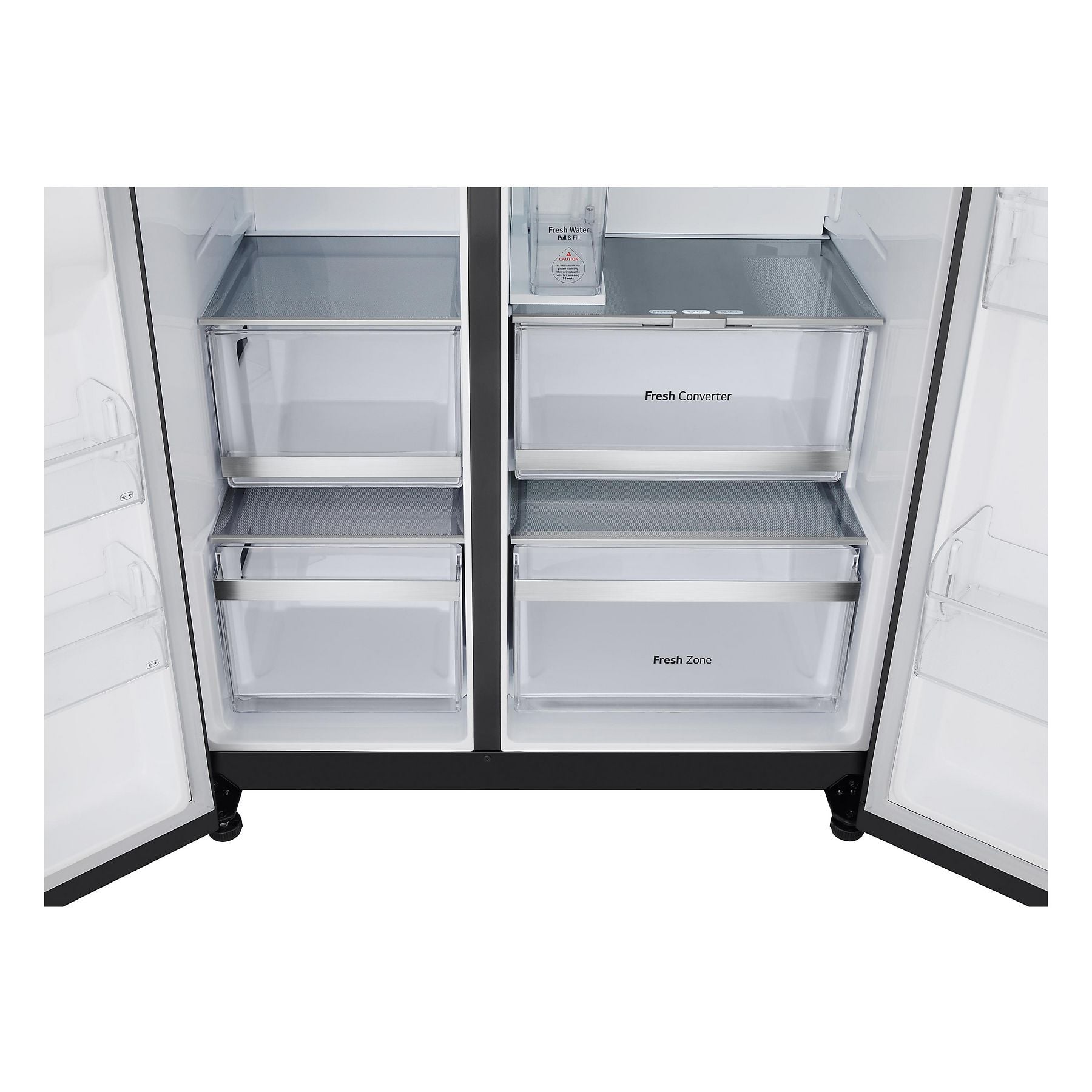 LG GSGE91EVAC G-Serie Side-by-Side (628 l, C, 1790 mm hoch, Essence Black Steel) LG