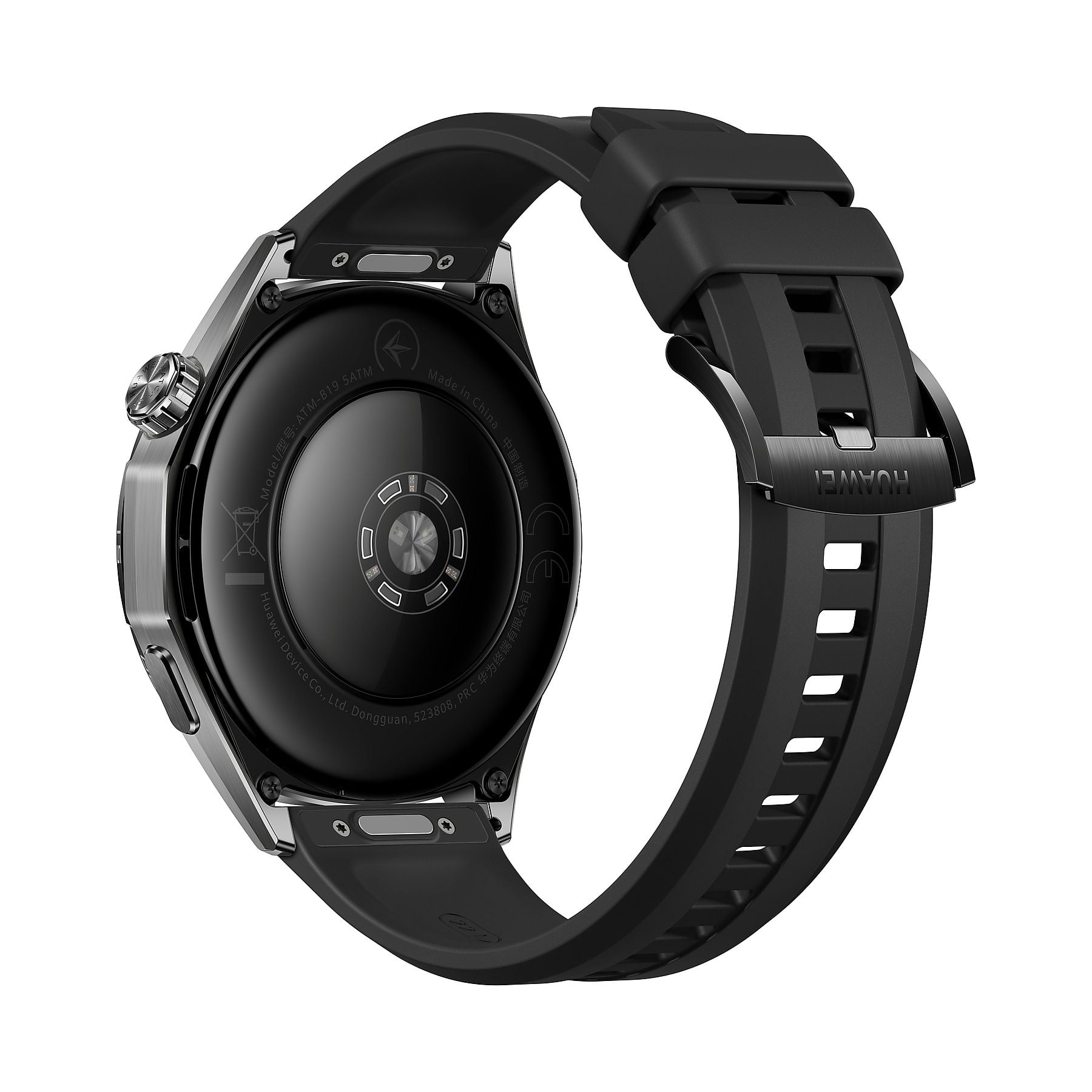 HUAWEI Watch GT6 46 Smartwatch Fluorelastomerarmband, 140-210 mm, Schwarz HUAWEI