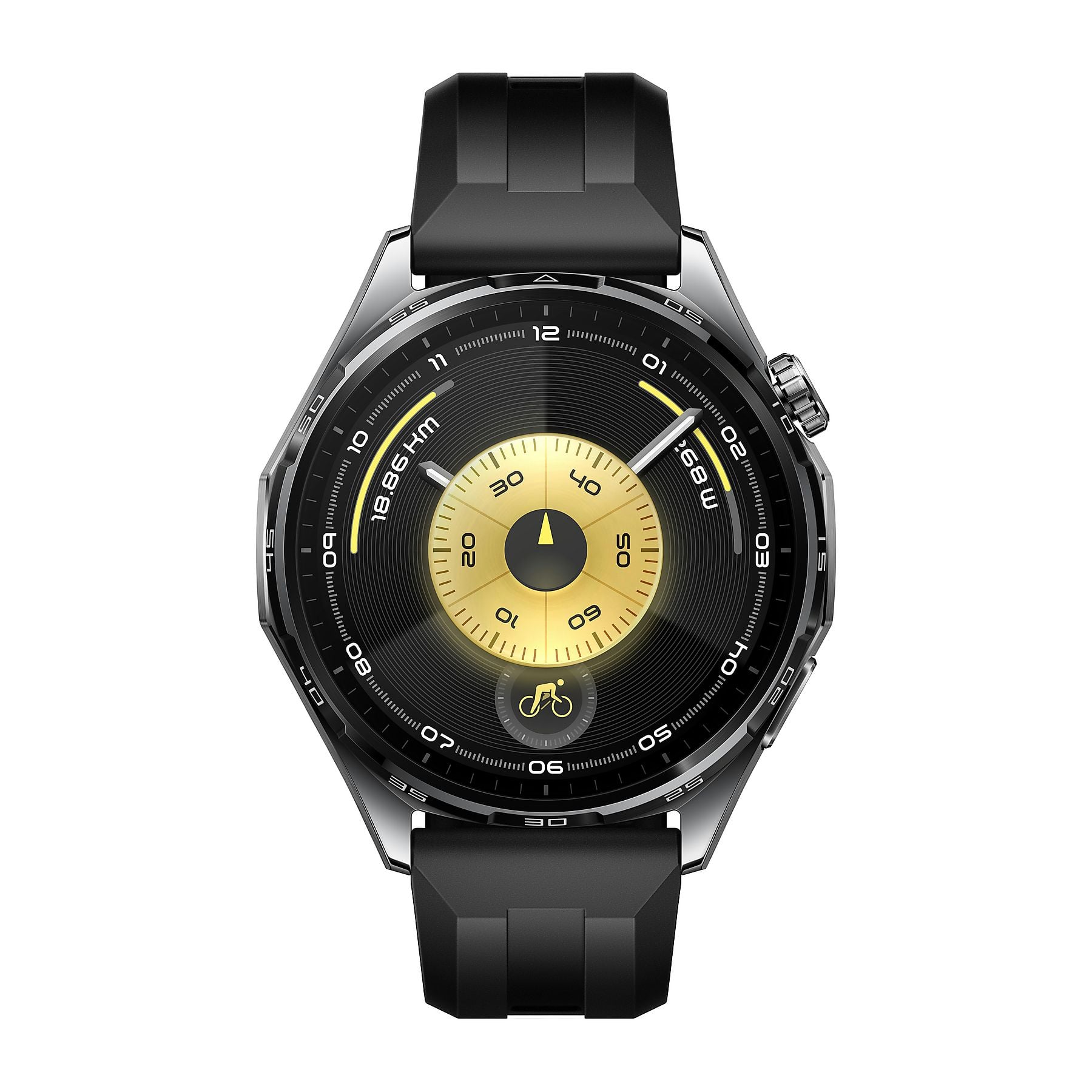 HUAWEI Watch GT6 46 Smartwatch Fluorelastomerarmband, 140-210 mm, Schwarz HUAWEI