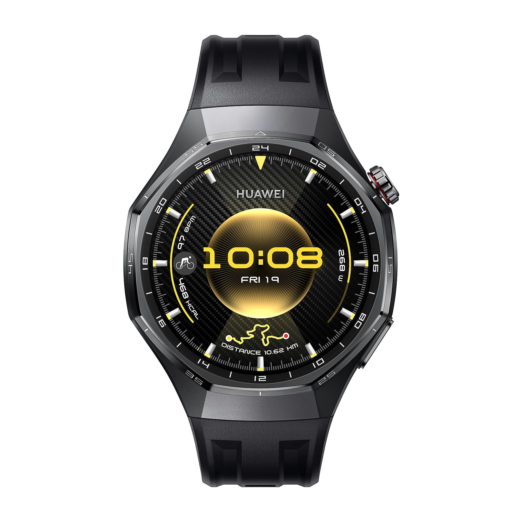 HUAWEI Watch GT6 Pro Smartwatch Fluorelastomerarmband, 140-210 mm, Schwarz HUAWEI