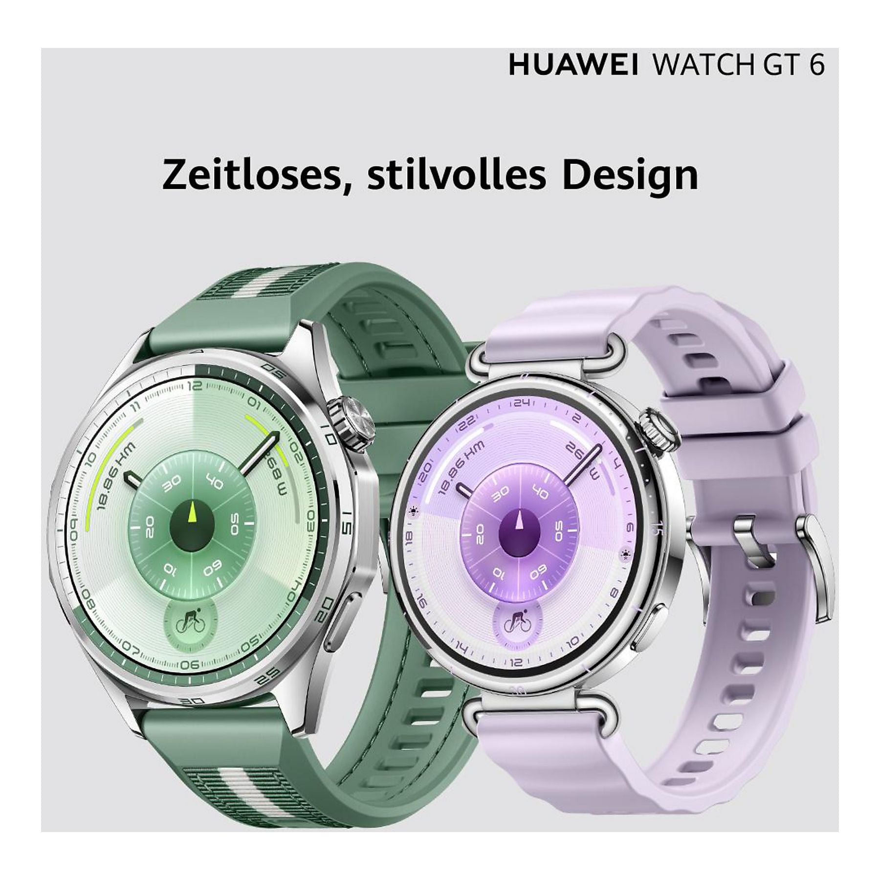 HUAWEI Watch GT6 46 Smartwatch Fluorelastomerarmband, 140-210 mm, Schwarz HUAWEI