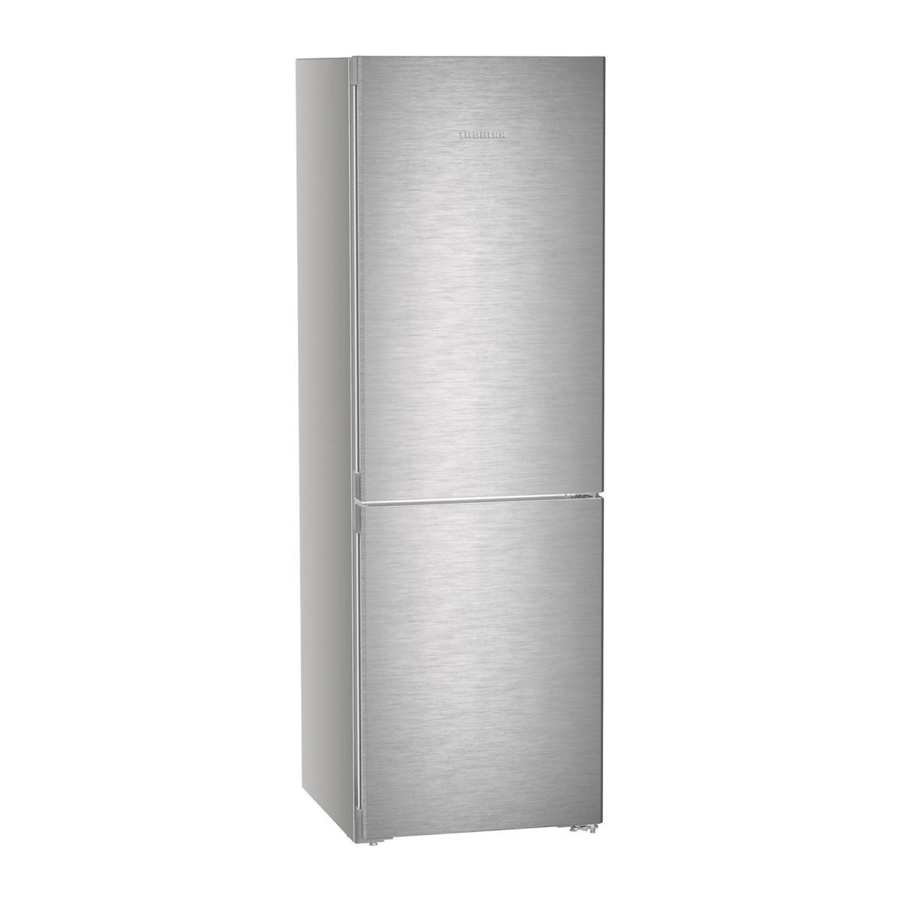LIEBHERR KGNet 1860C Pure Kühlgefrierkombination (C, 330 l, 1855 mm hoch, Edelstahltüren, Gehäuse silber) LIEBHERR