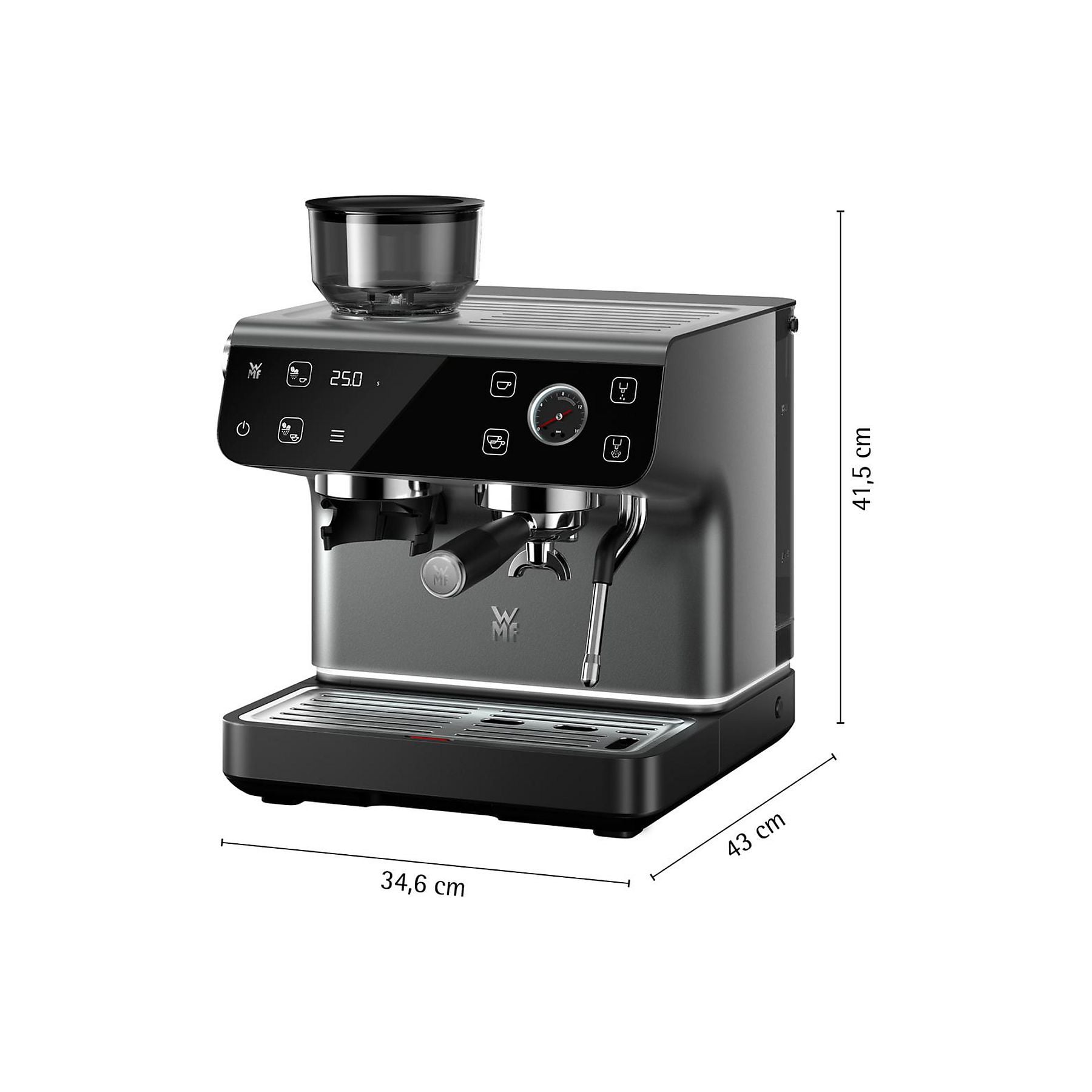 WMF Espresso Pro Siebträgermaschine Stone Grey WMF
