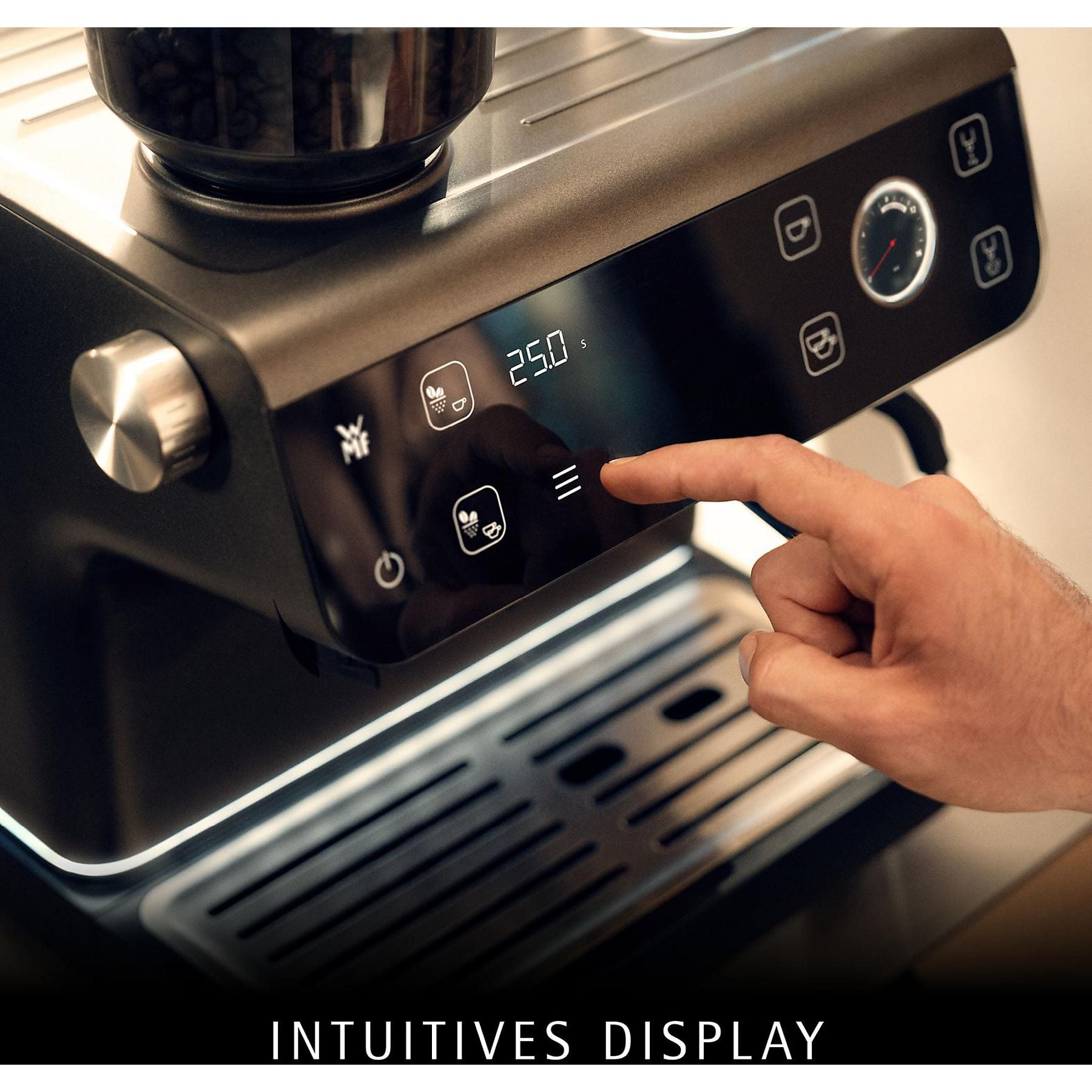 WMF Espresso Pro Siebträgermaschine Stone Grey WMF