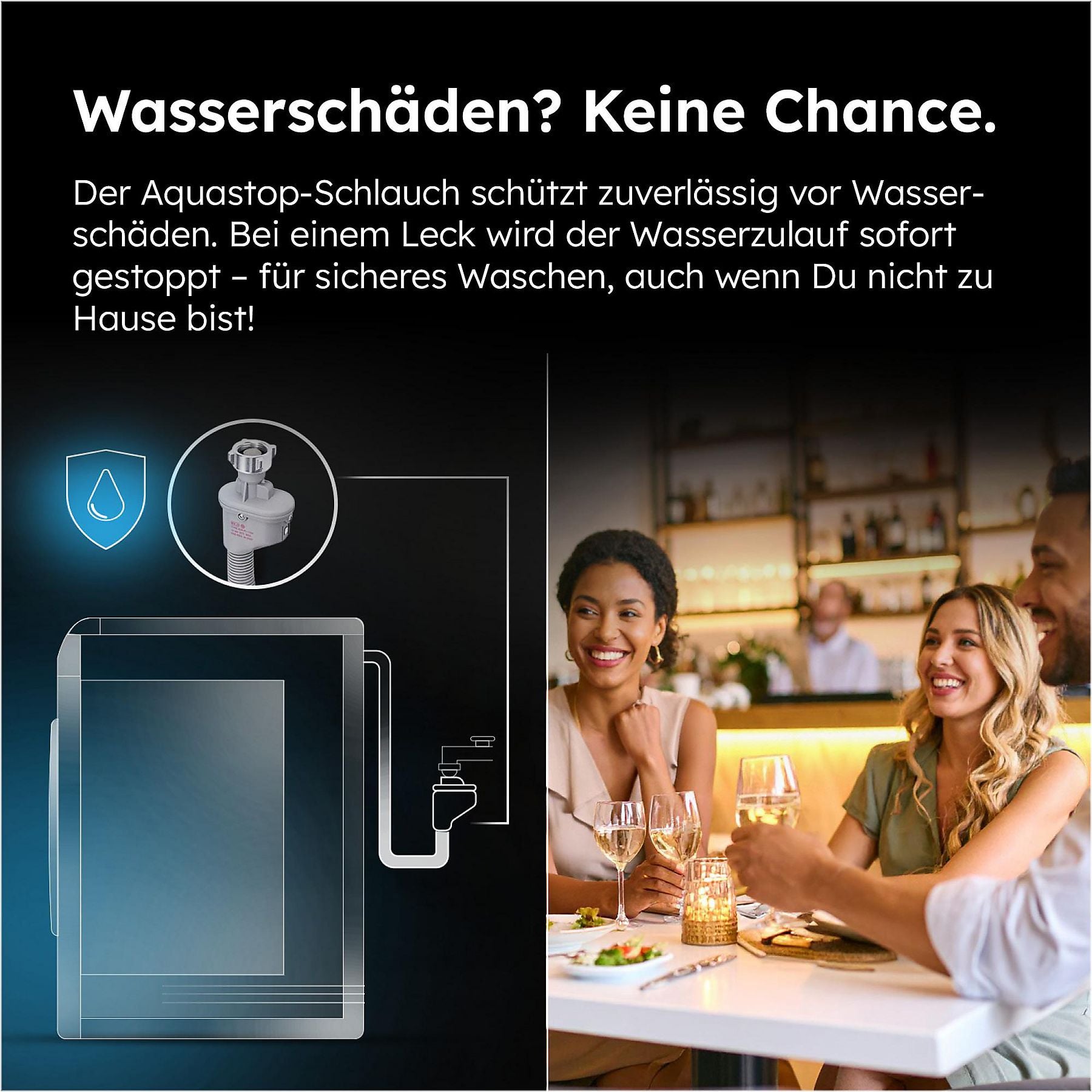 HAIER HW 100-B 14959 U 1 DE Waschmaschine (10 kg, 1300 U/Min., A) HAIER
