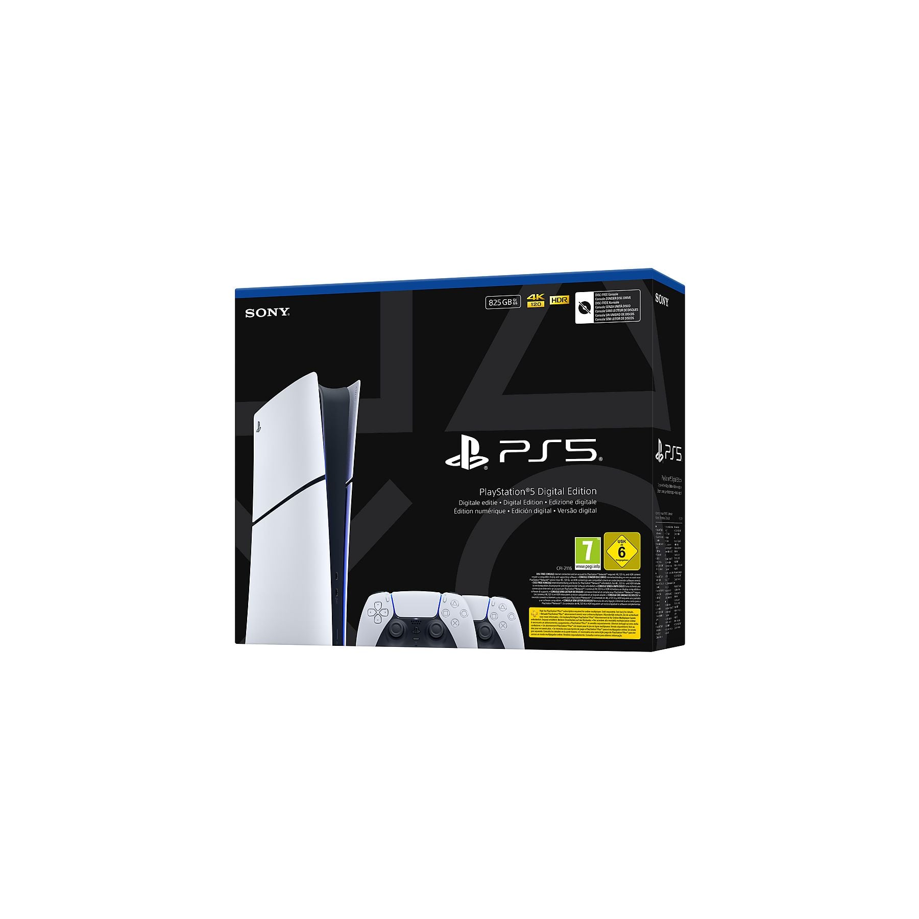 SONY PlayStation®5 - Digital-Edition - 2x DualSense® Wireless-Controller Bundle SONY