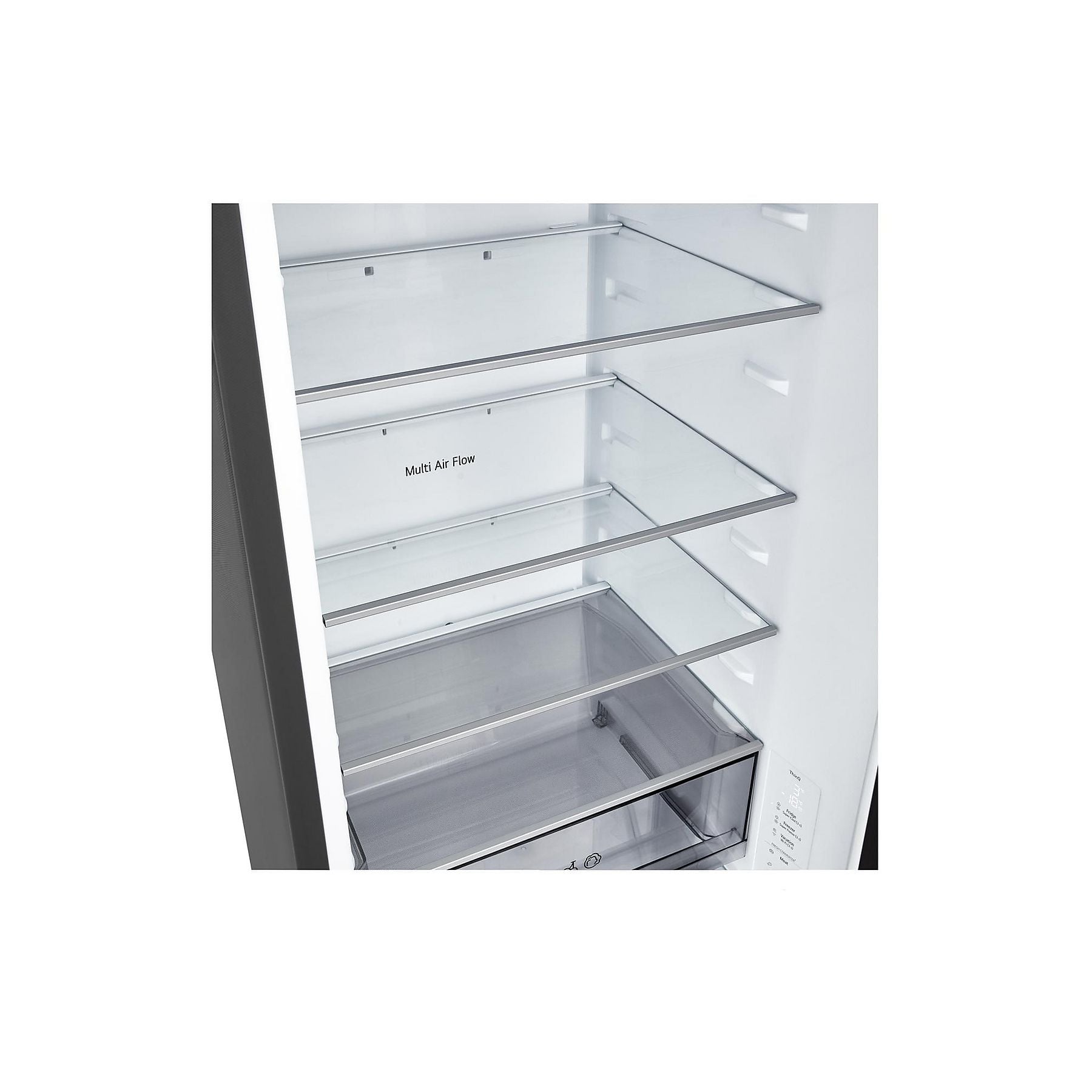 LG GBBSJ2CCEP Serie J Fit&Max Kühlgefrierkombination (C, 375 l, 2030 mm hoch, Metallic Black) LG