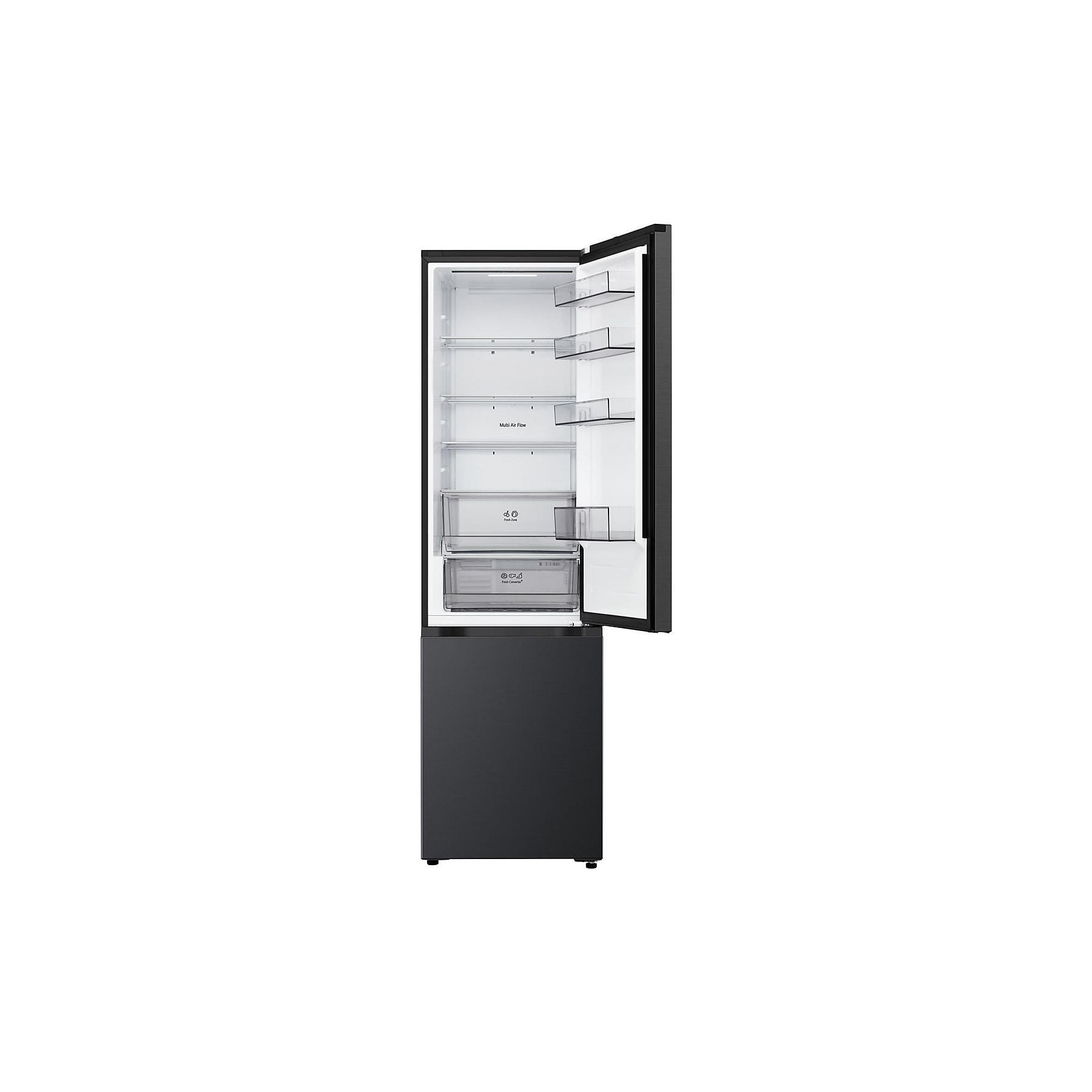 LG GBBSJ2CCEP Serie J Fit&Max Kühlgefrierkombination (C, 375 l, 2030 mm hoch, Metallic Black) LG