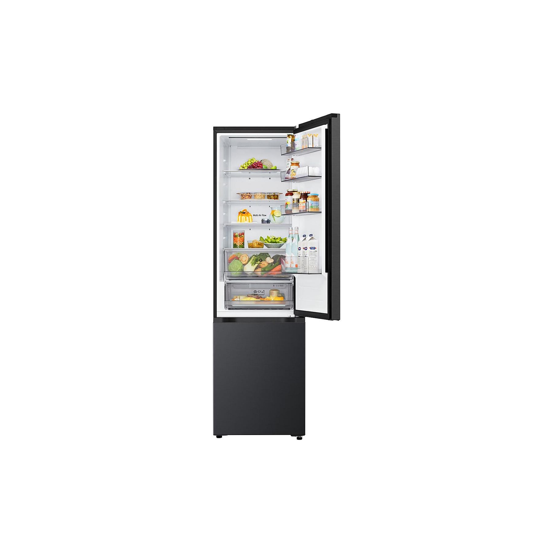 LG GBBSJ2CCEP Serie J Fit&Max Kühlgefrierkombination (C, 375 l, 2030 mm hoch, Metallic Black) LG