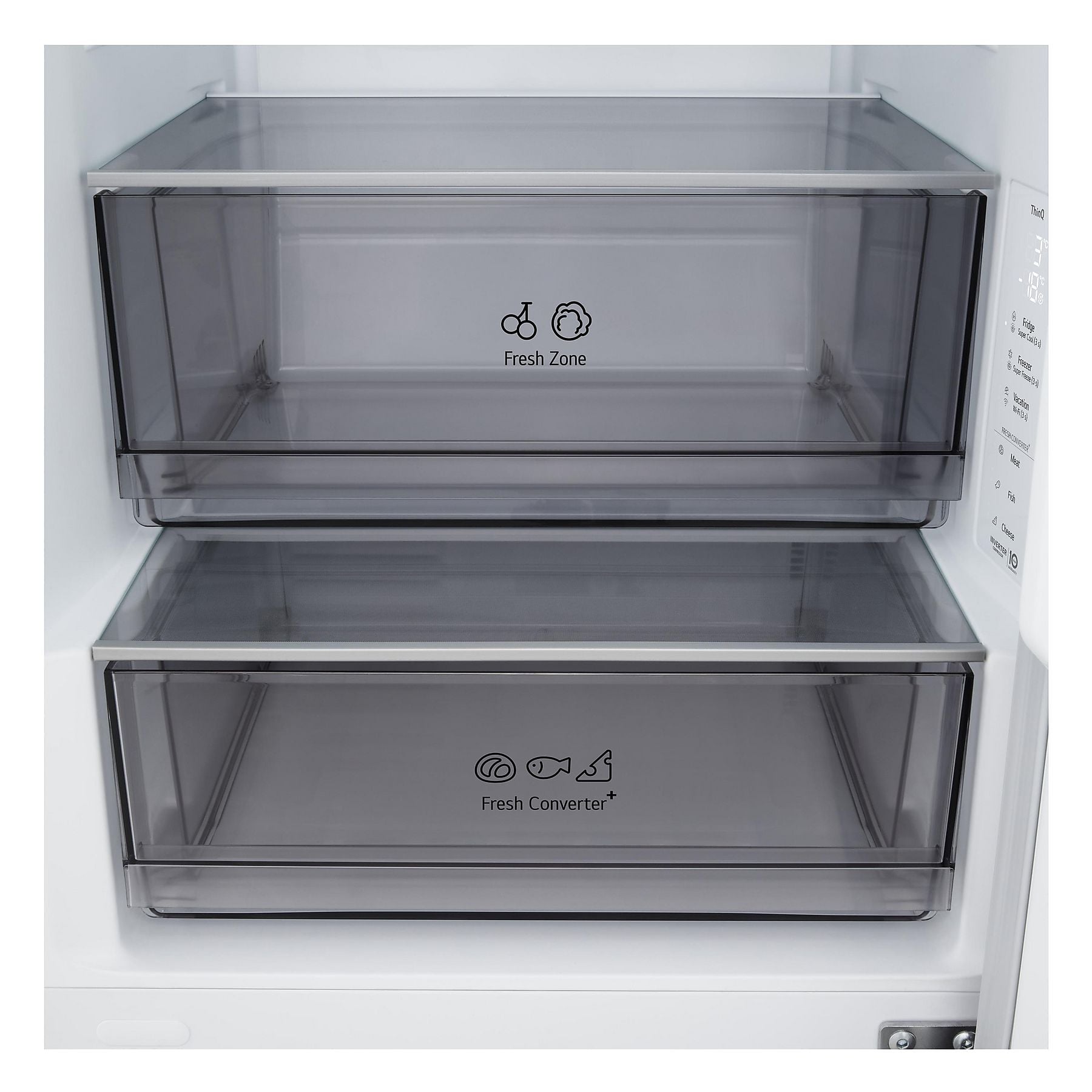 LG GBBSJ1CCPY Serie J Fit&Max Kühlgefrierkombination (C, 333 l, 1860 mm hoch, Prime Silver) LG