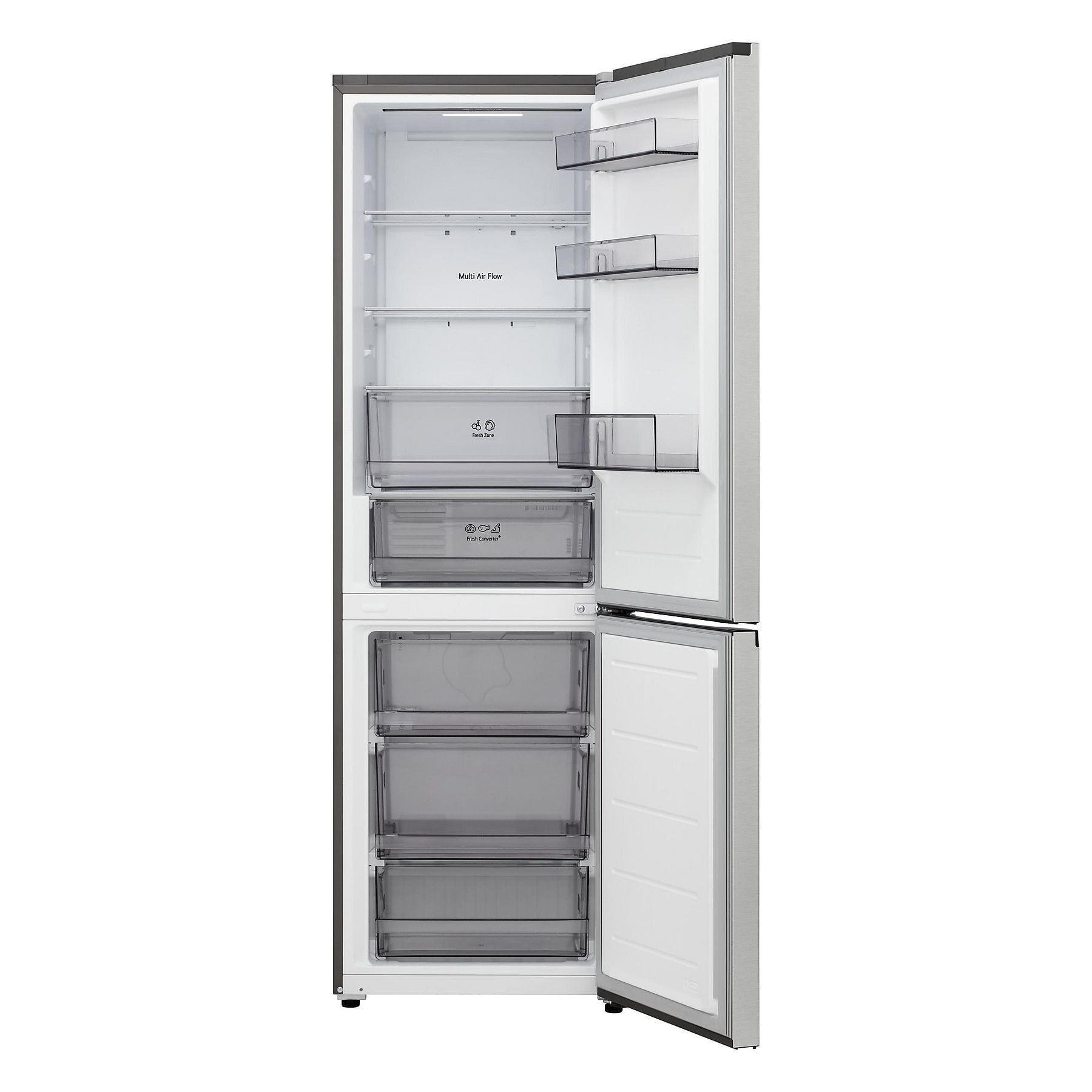 LG GBBSJ1CCPY Serie J Fit&Max Kühlgefrierkombination (C, 333 l, 1860 mm hoch, Prime Silver) LG