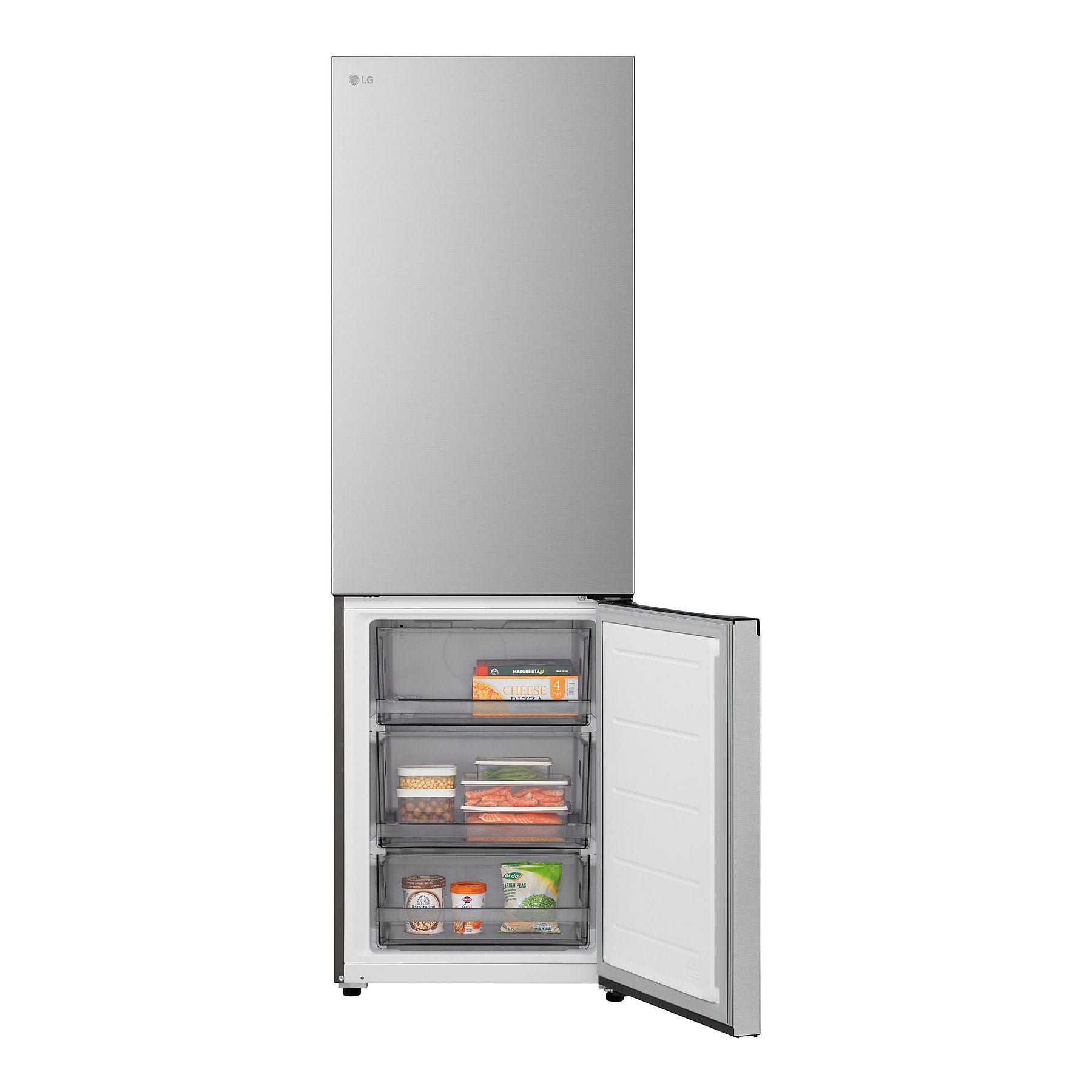 LG GBBSJ1CCPY Serie J Fit&Max Kühlgefrierkombination (C, 333 l, 1860 mm hoch, Prime Silver) LG
