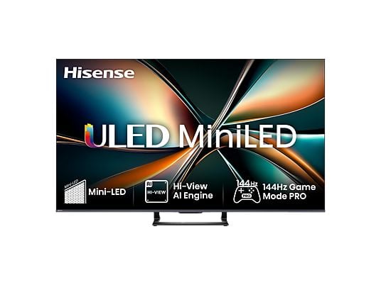 HISENSE ULED 55U7Q Mini LED TV (Flat, 55 Zoll / 139 cm, UHD 4K, SMART TV) HISENSE