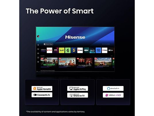 HISENSE 65A85Q OLED (Flat, 65 Zoll / 164 cm, UHD 4K, SMART TV) HISENSE