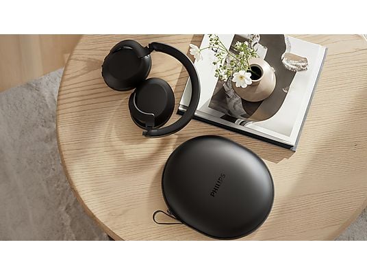 PHILIPS TAH 8000 EBK/00, Over-ear Kopfhörer Bluetooth Schwarz PHILIPS