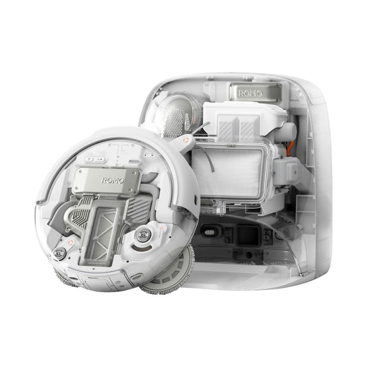 DJI VC ROMO P mit Wischfunktion und transparentem Design, Saugroboter DJI