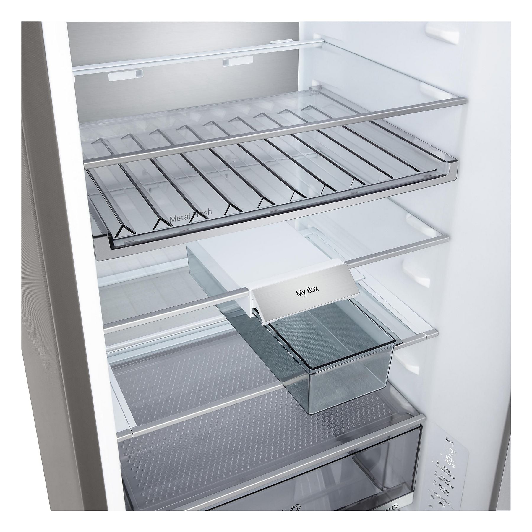 LG GBBS726BPY Fit&Max Kühlgefrierkombination (B, 375 l, 2030 mm hoch, Prime Silver) LG