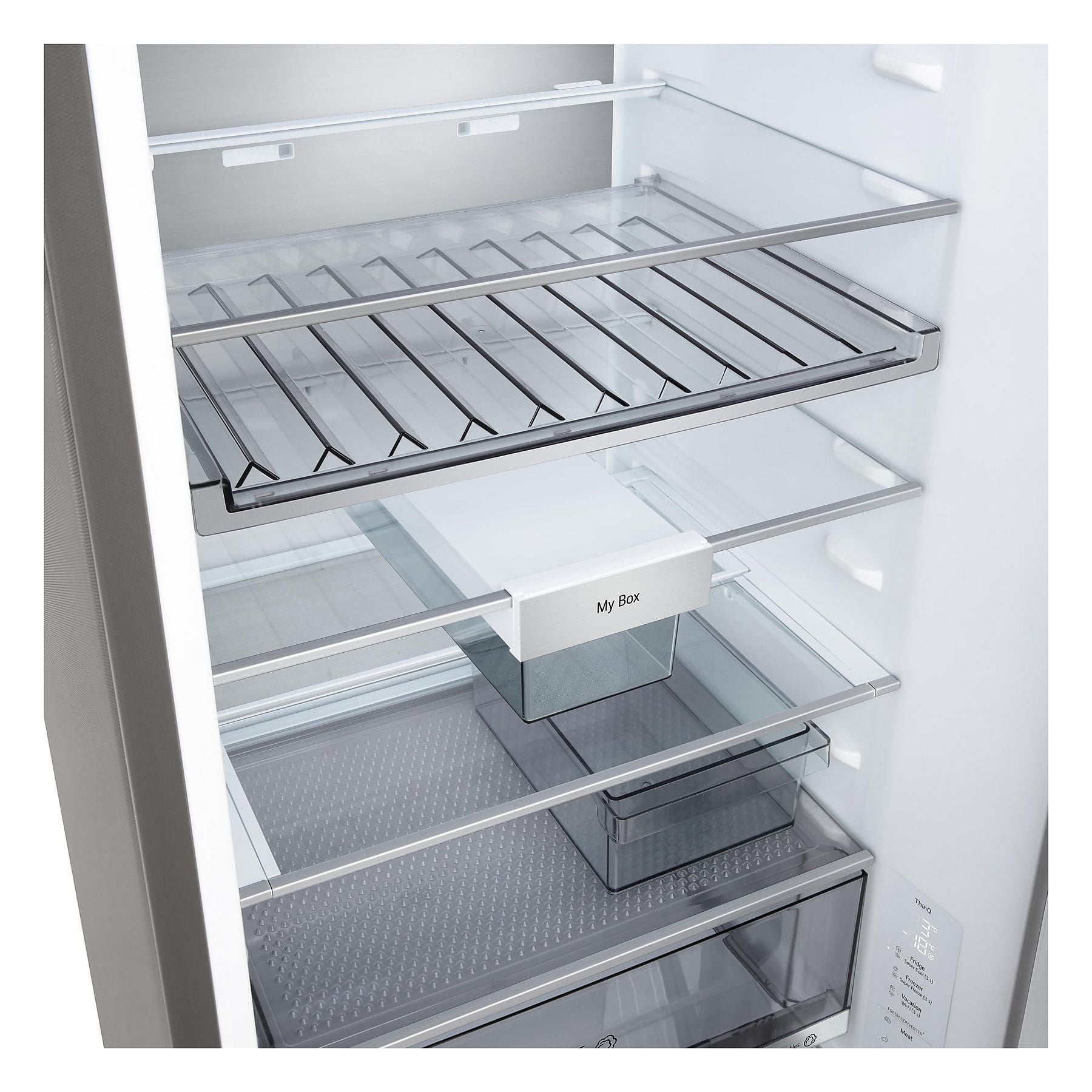 LG GBBS726BPY Fit&Max Kühlgefrierkombination (B, 375 l, 2030 mm hoch, Prime Silver) LG