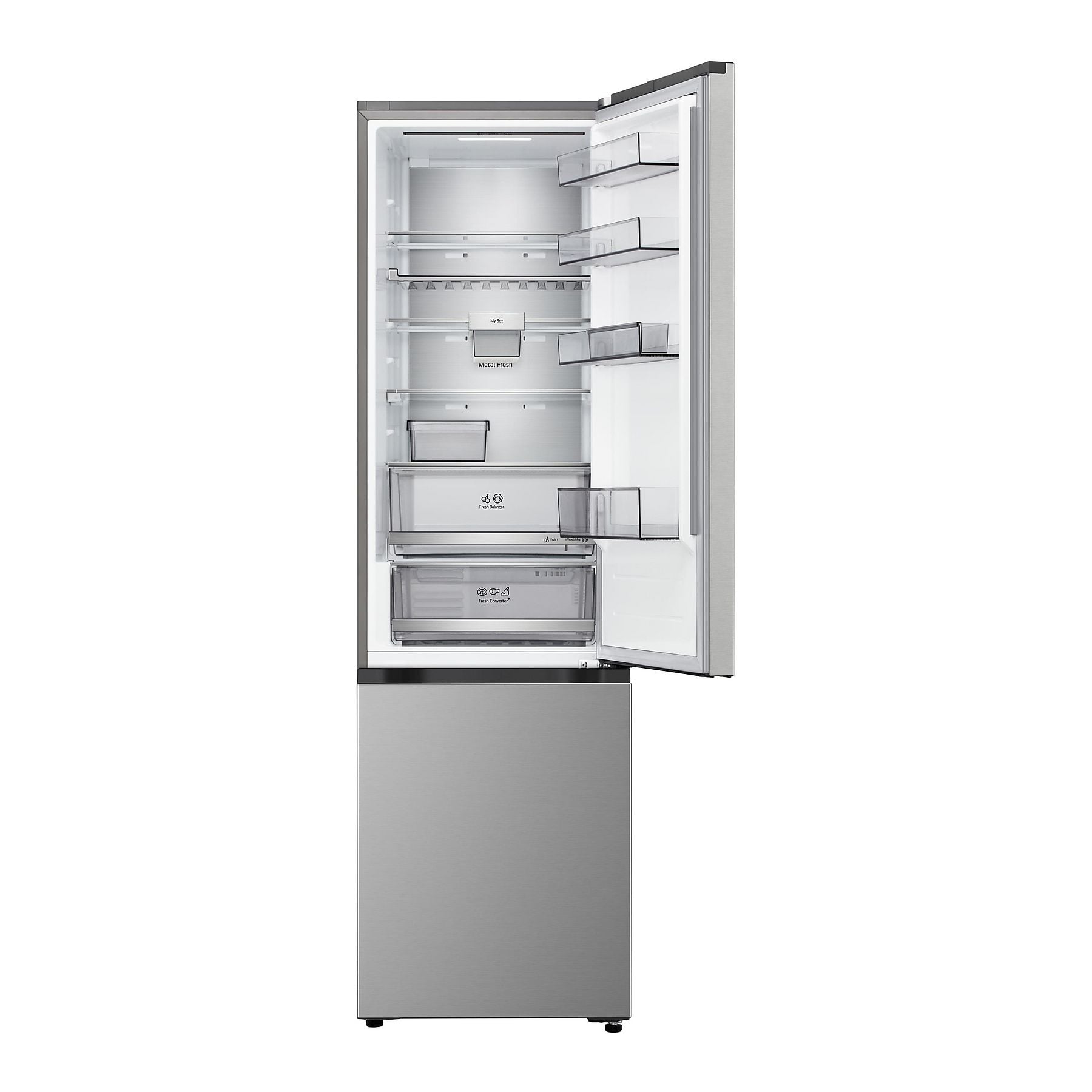 LG GBBS726BPY Fit&Max Kühlgefrierkombination (B, 375 l, 2030 mm hoch, Prime Silver) LG