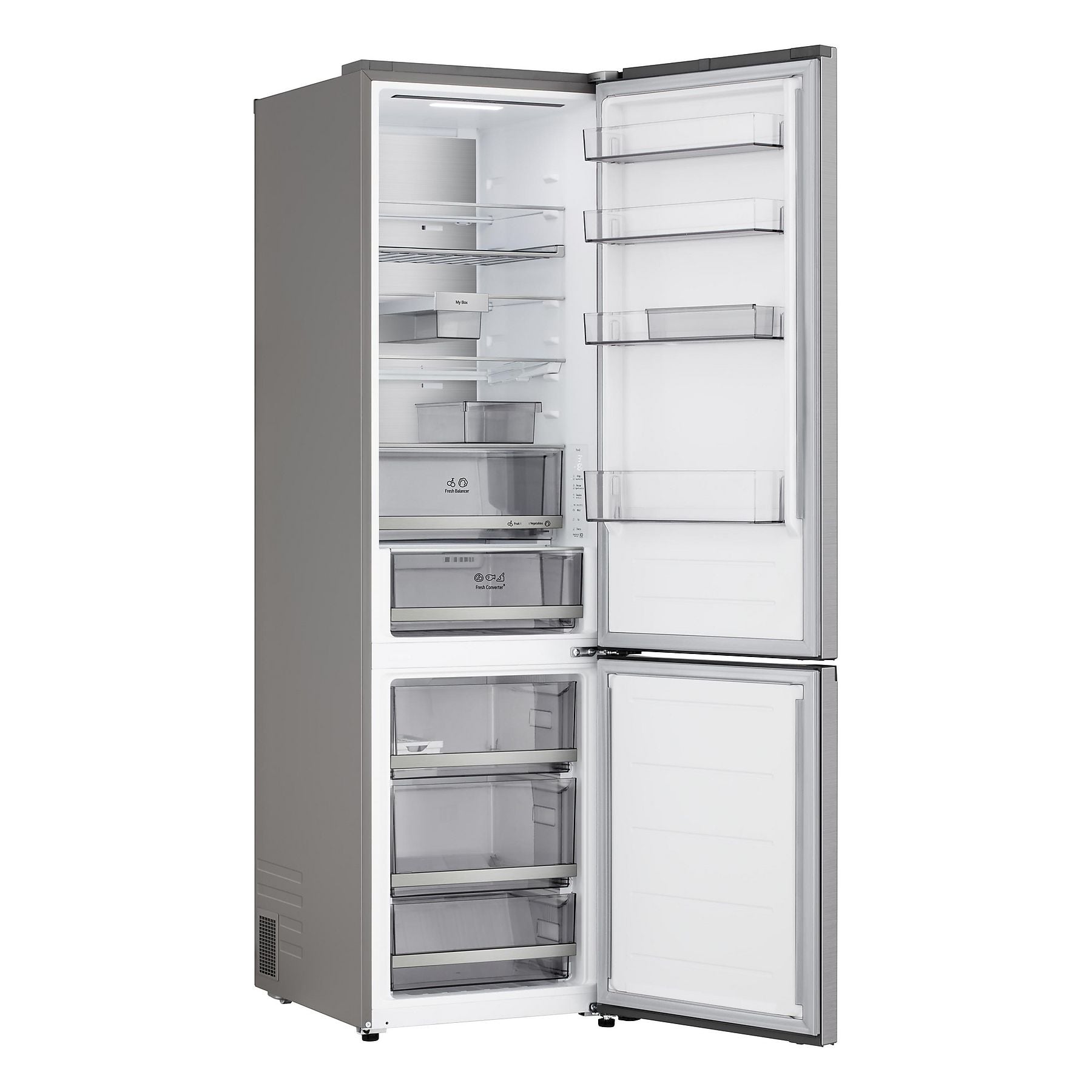 LG GBBS726BPY Fit&Max Kühlgefrierkombination (B, 375 l, 2030 mm hoch, Prime Silver) LG