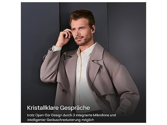 SHOKZ OpenFit Pro, Open-ear Kopfhörer Bluetooth Schwarz SHOKZ