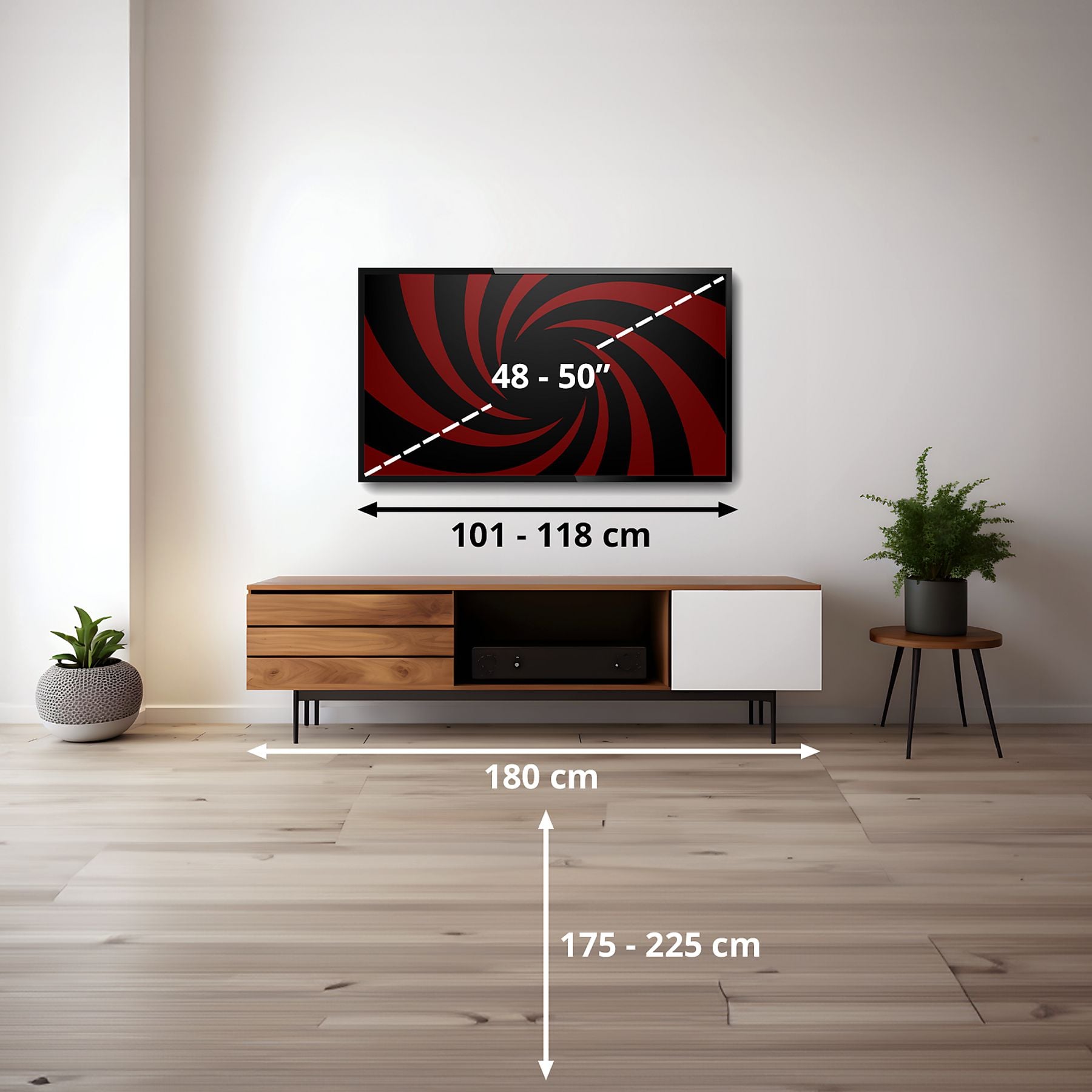 PEAQ PTV 48GOU-5024C OLED TV (Flat, 48 Zoll / 121 cm, OLED 4K, SMART TV) PEAQ