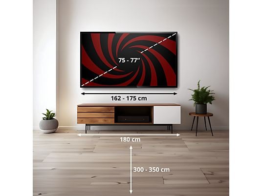 SAMSUNG GU75DU7179U LED TV (Flat, 75 Zoll / 189 cm, UHD 4K, SMART TV, Tizen) SAMSUNG