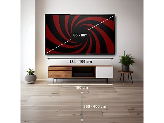 SAMSUNG GU85U8079F Crystal UHD 4K Smart TV (Flat, 85 Zoll / 214 cm, UHD 4K, SMART TV) SAMSUNG