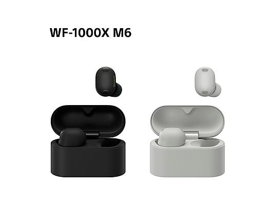 SONY WF-1000XM6 mit Noisecanceling, kabellos, In-ear Kopfhörer Bluetooth Schwarz SONY