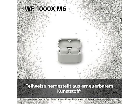 SONY WF-1000XM6 mit Noisecanceling, kabellos, In-ear Kopfhörer Bluetooth Schwarz SONY