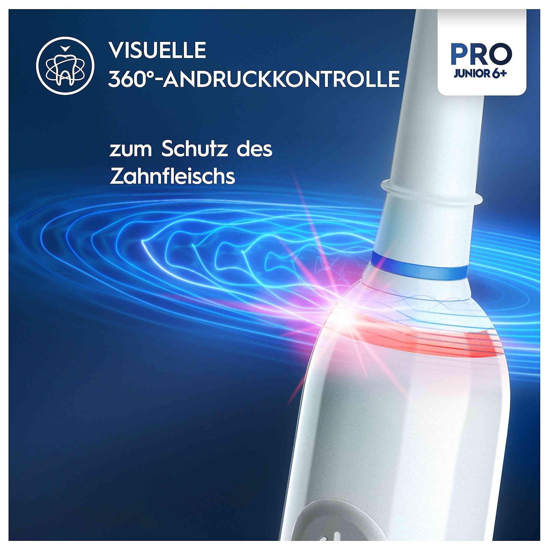 ORAL-B Pro Junior 6+ Star Wars Elektrische Kinderzahnbürste Weiß, Reinigungstechnologie: Oszillierend / Rotierend (2D) ORAL-B
