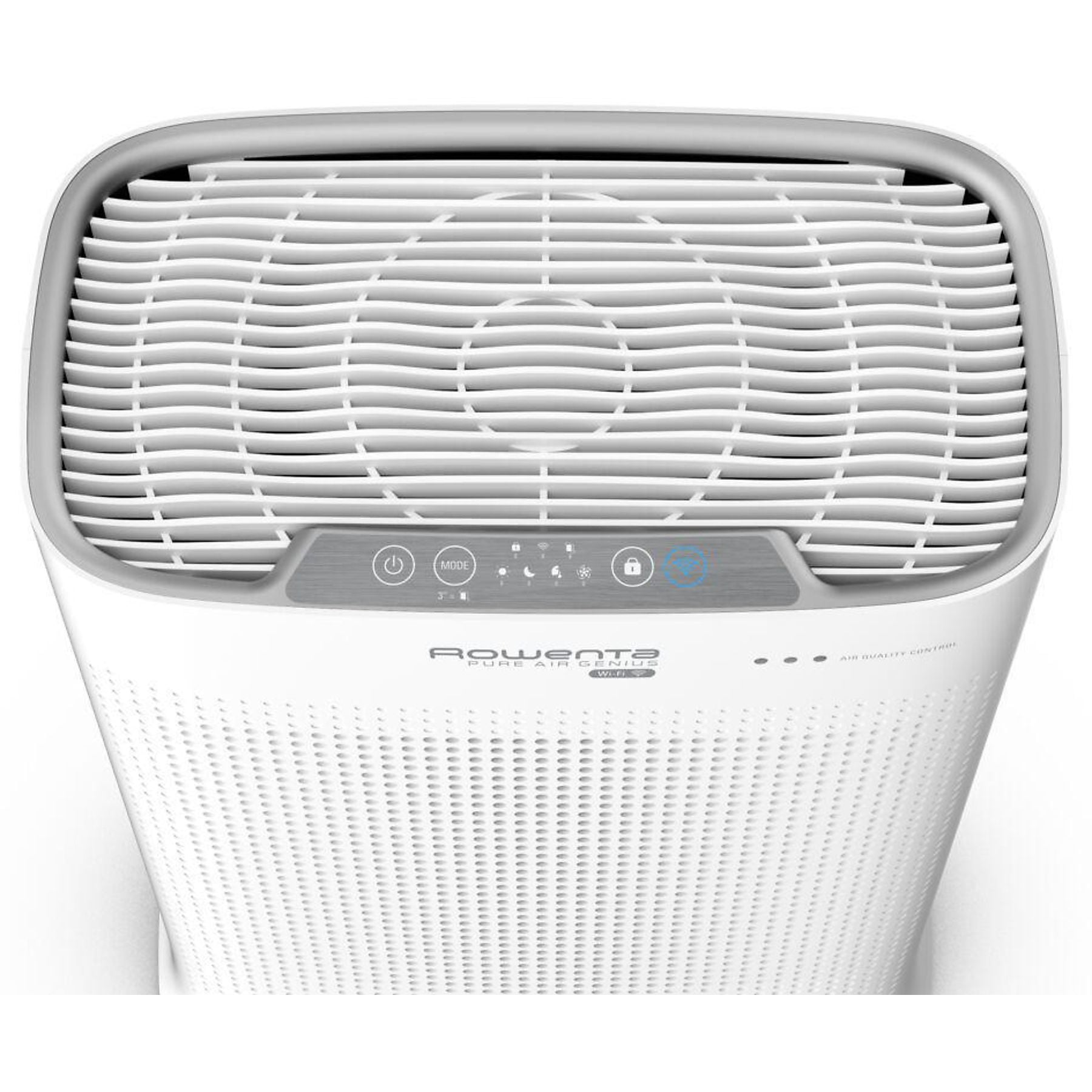 ROWENTA PU3080 Pure Air Genius Luftreiniger Weiß/Schwarz (65 Watt, Raumgröße: 120 m², Vorfilter, 2in1 Filter (Aktivkohlefilter, Partikelfilter), NanoCapture-Filter) ROWENTA