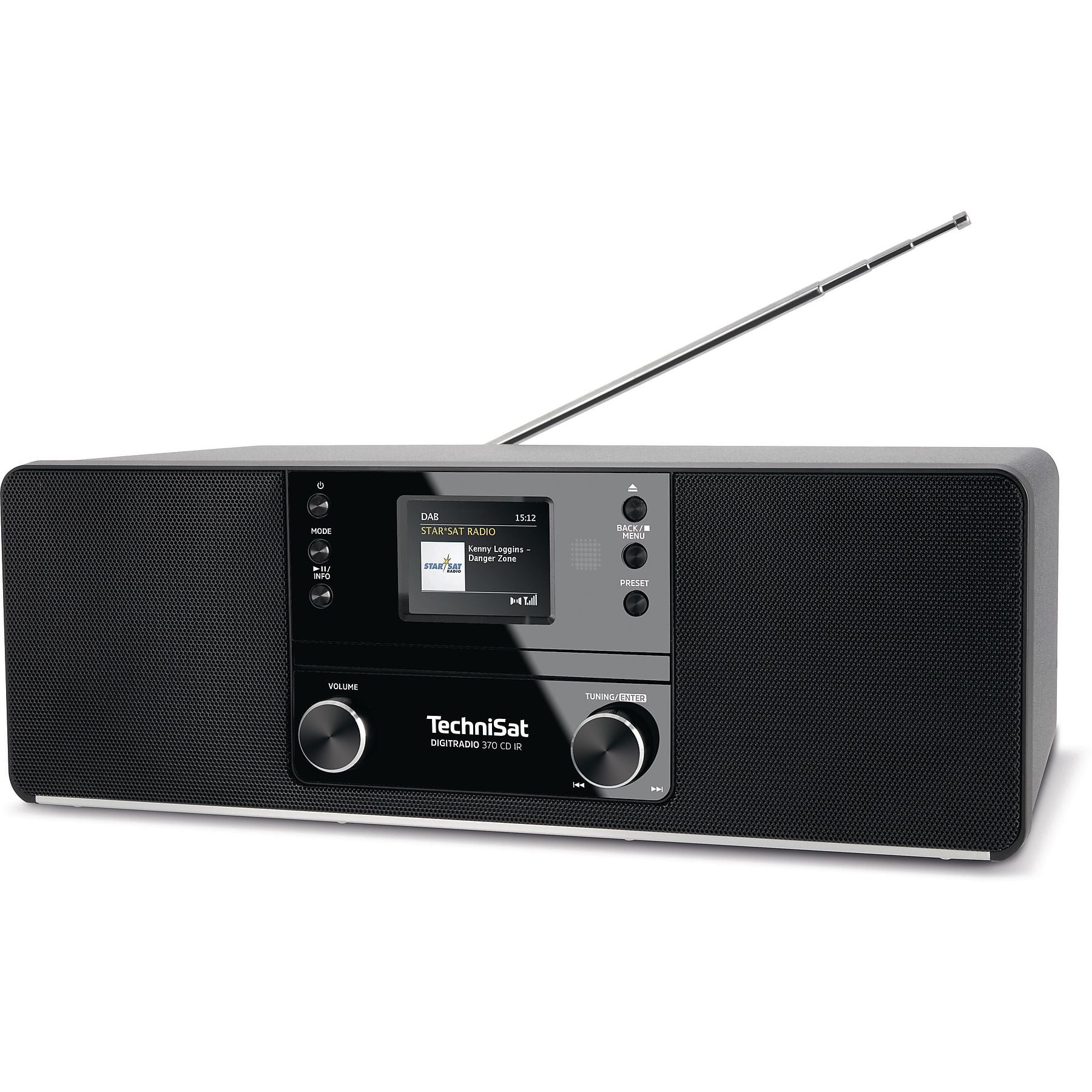 TECHNISAT DIGITRADIO 370 CD IR Internetradio, DAB, DAB+, AM, FM, Internet Radio, Bluetooth, Schwarz TECHNISAT