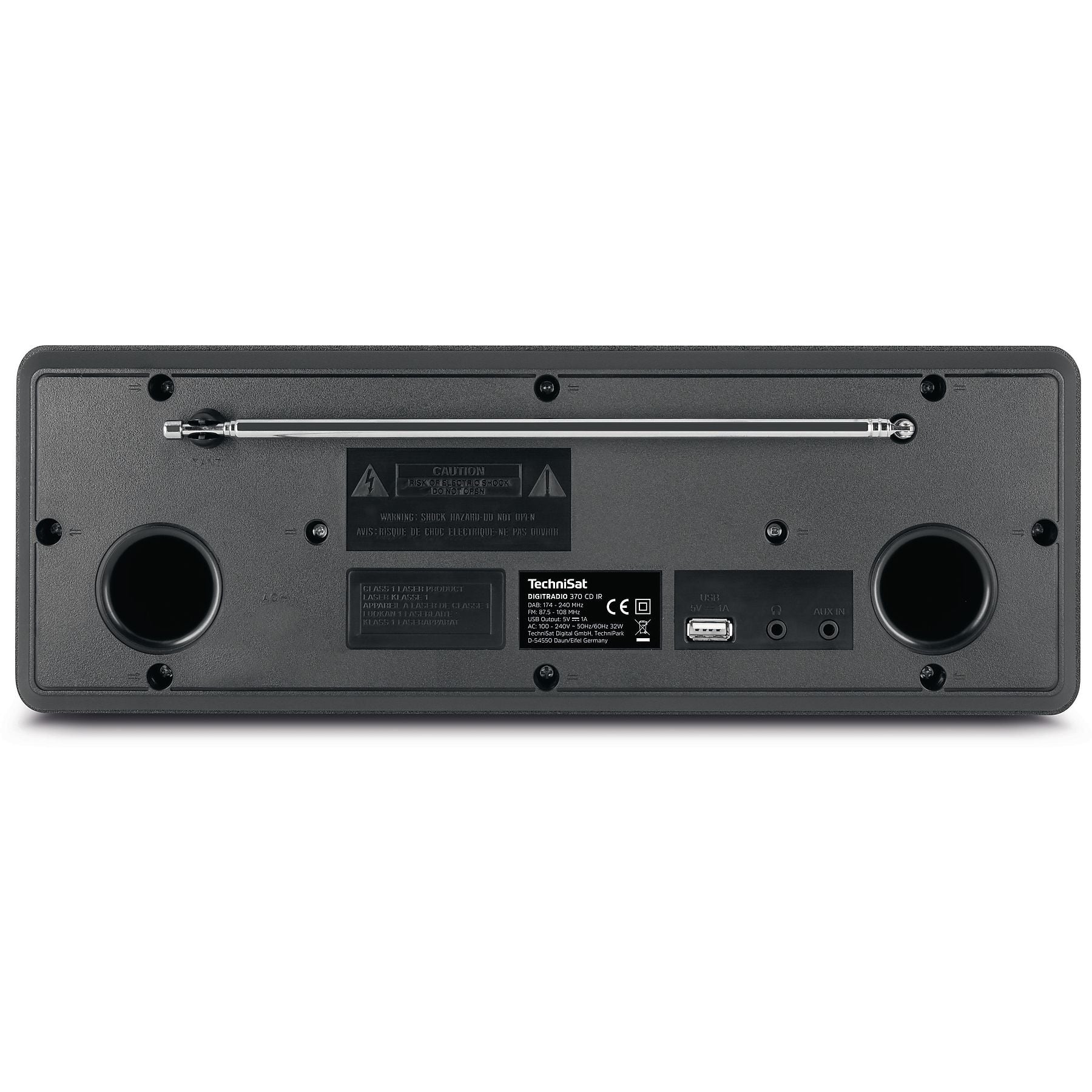 TECHNISAT DIGITRADIO 370 CD IR Internetradio, DAB, DAB+, AM, FM, Internet Radio, Bluetooth, Schwarz TECHNISAT