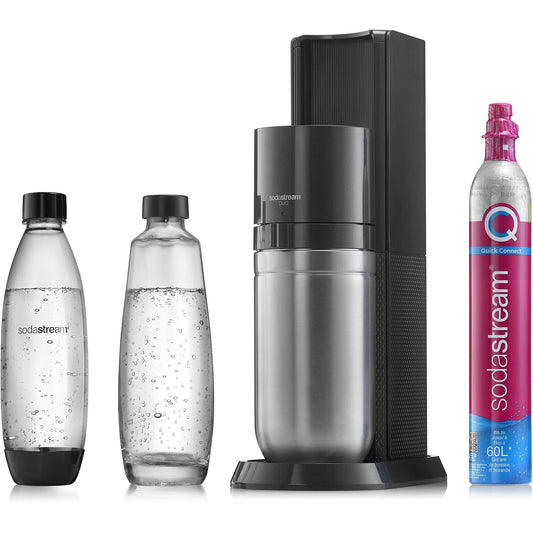 SODASTREAM DUO Glasflaschen Wassersprudler Titan SODASTREAM