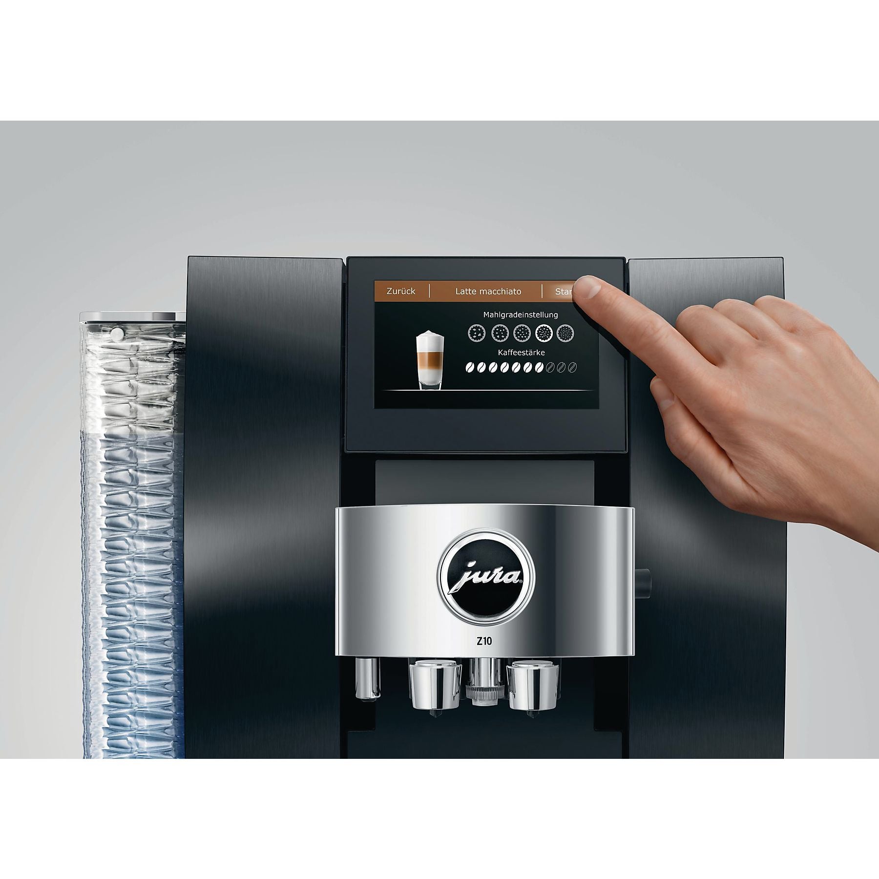 JURA Z10 (EA) Cold Brew Kaffeevollautomat Aluminium Black JURA