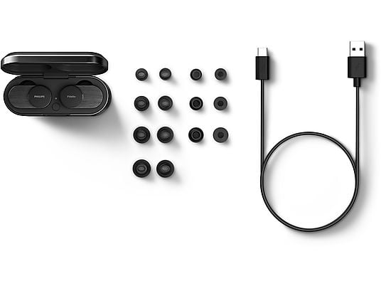 PHILIPS T1BK/00, In-ear Kopfhörer Bluetooth Schwarz PHILIPS