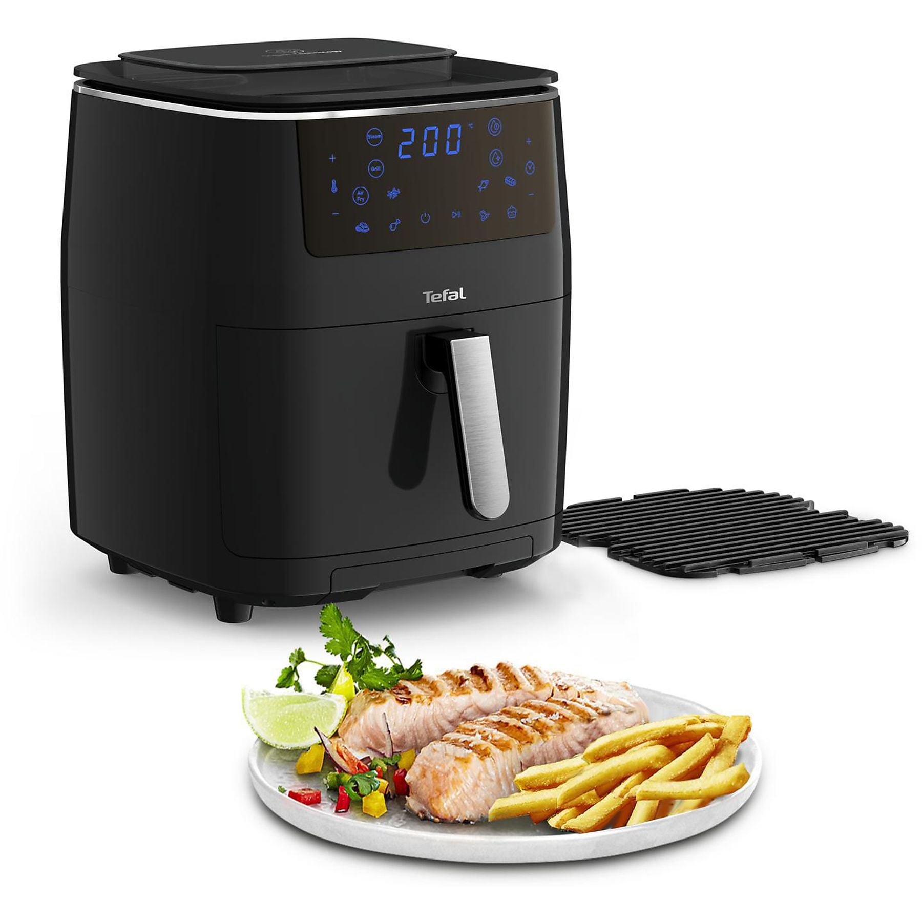 TEFAL FW2018 Easy Fry Grill & Steam Heißluftfritteuse 1700 Watt Schwarz TEFAL