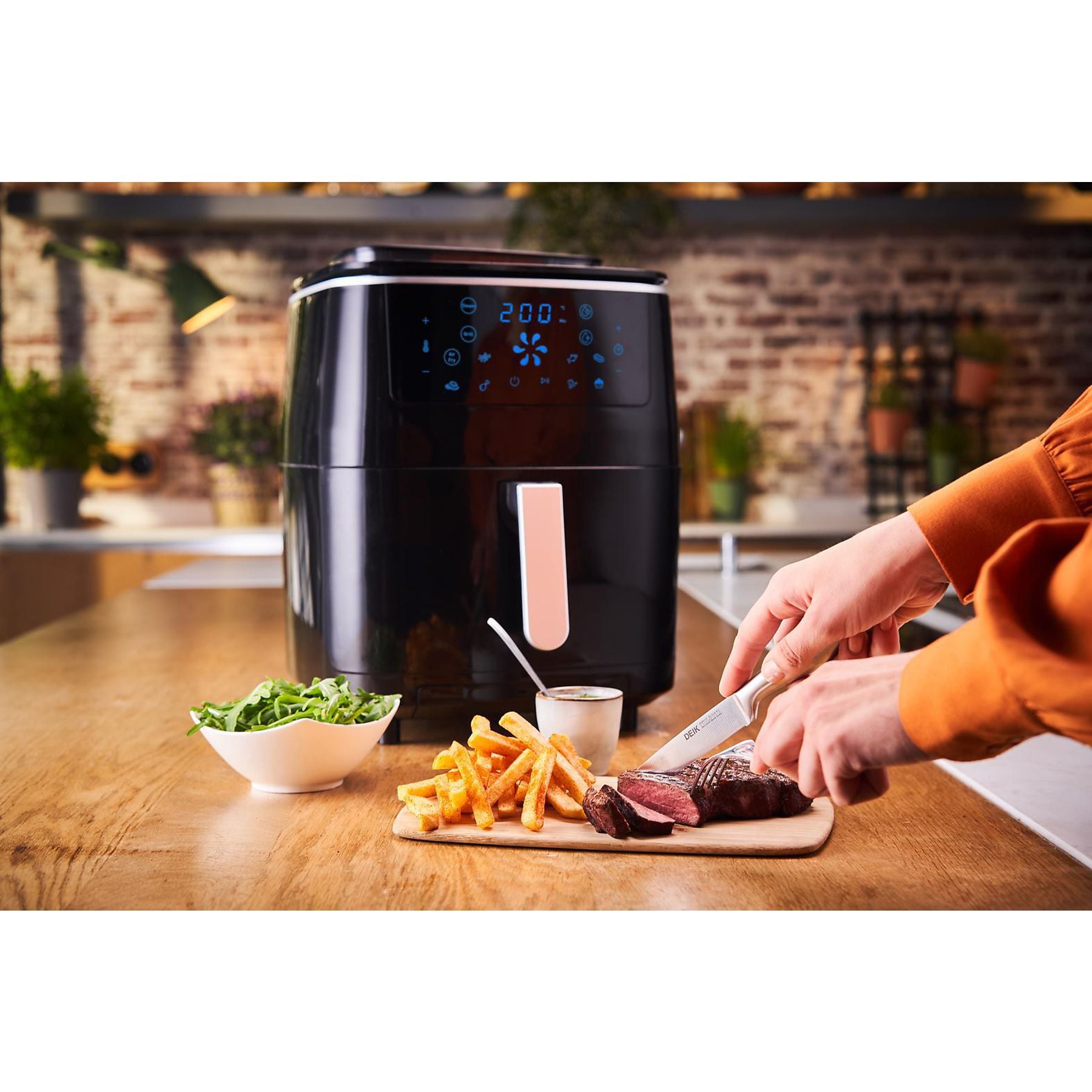 TEFAL FW2018 Easy Fry Grill & Steam Heißluftfritteuse 1700 Watt Schwarz TEFAL