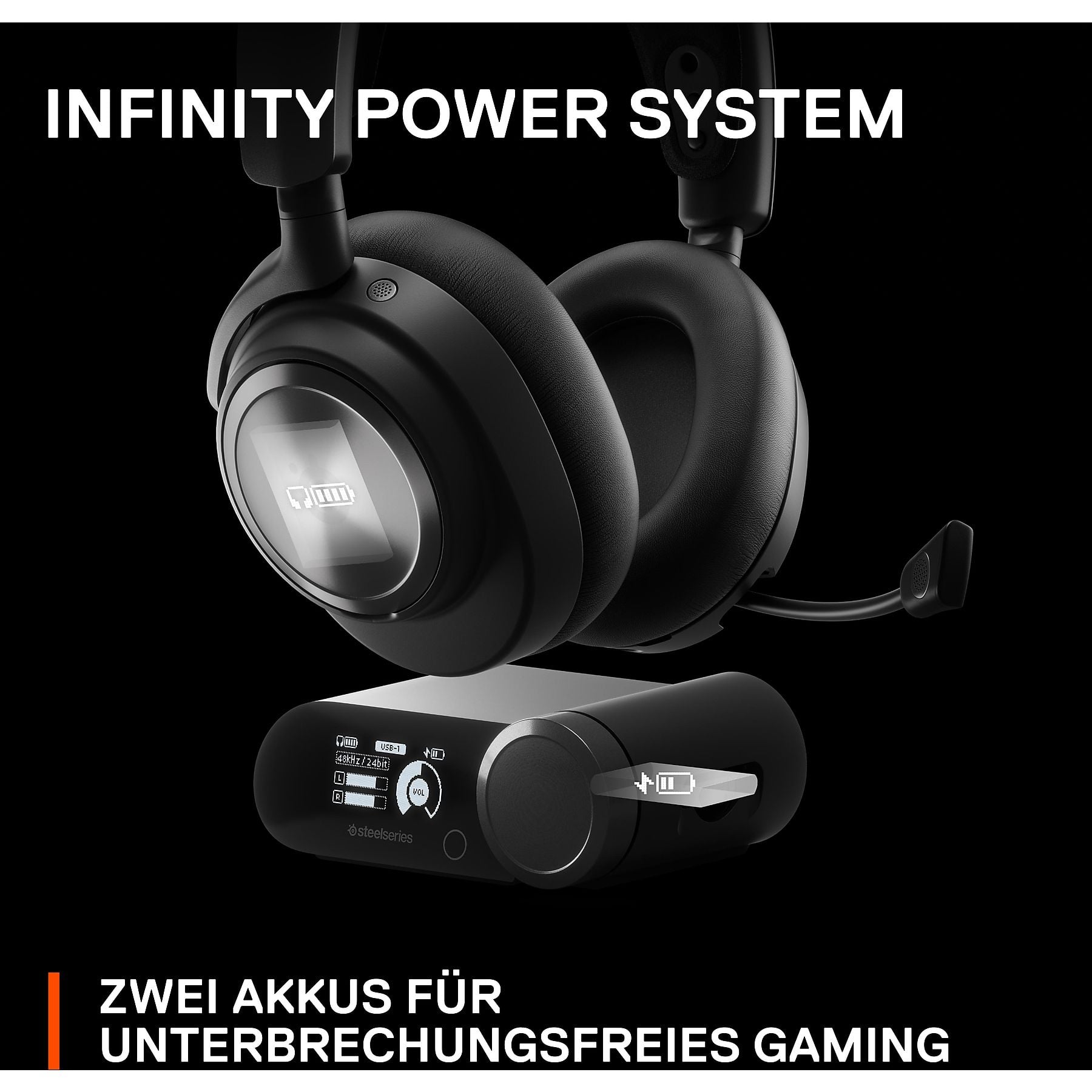 STEELSERIES Arctis Nova Pro Wireless, Over-ear Gaming-Headset Bluetooth Schwarz STEELSERIES