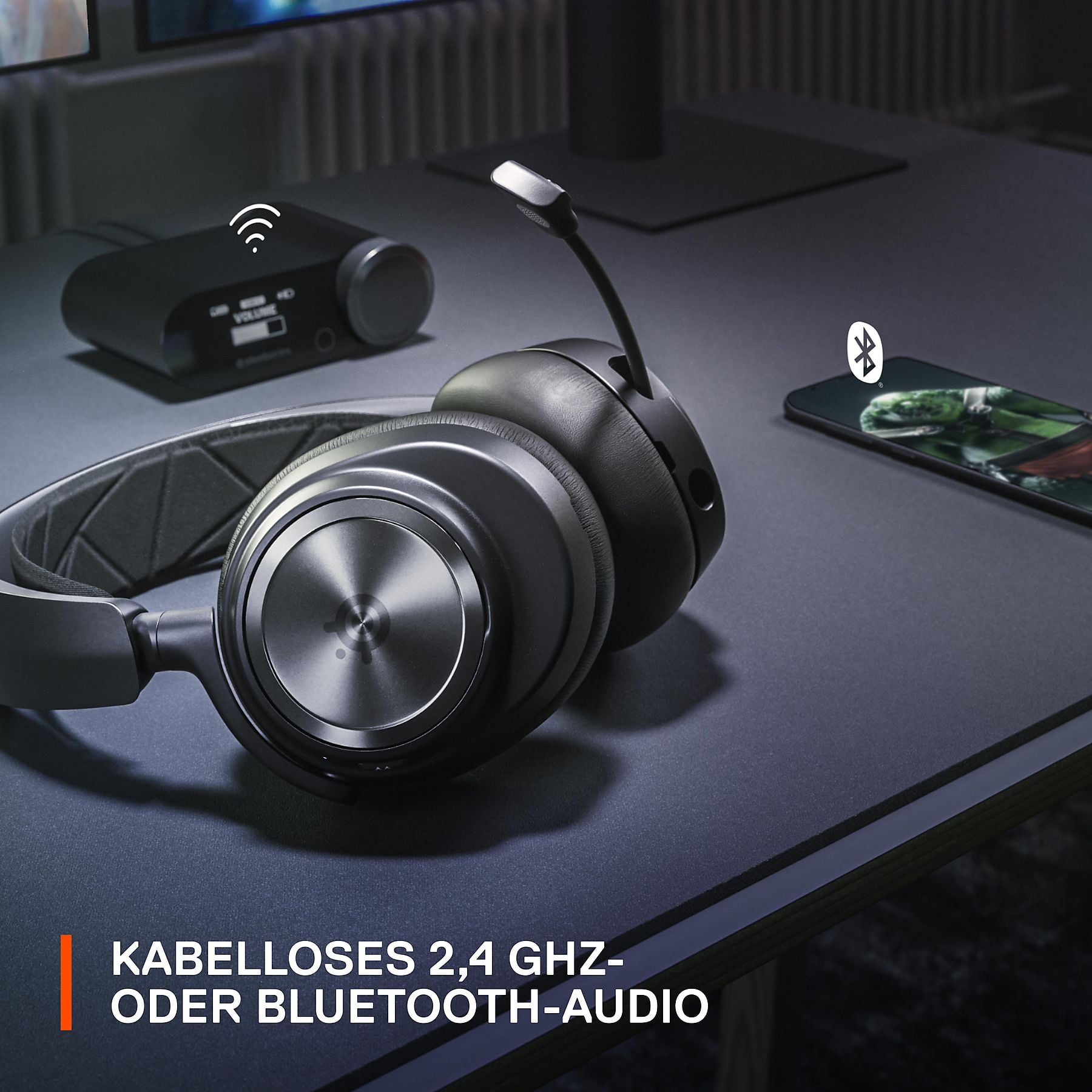 STEELSERIES Arctis Nova Pro Wireless, Over-ear Gaming-Headset Bluetooth Schwarz STEELSERIES
