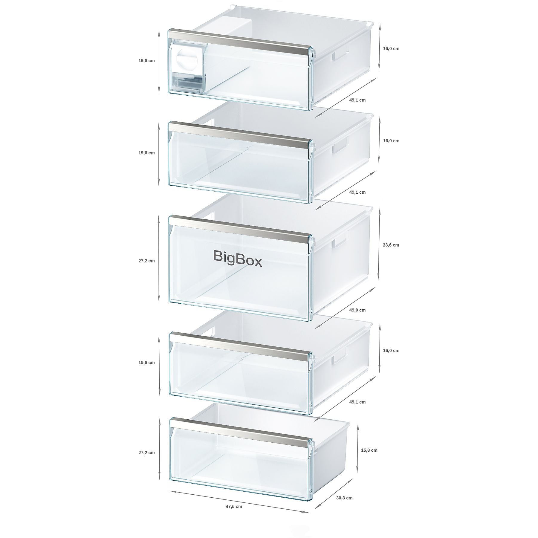 BOSCH GSN51AWDV Gefrierschrank Serie 6 (D, 290 l, 1610 mm hoch) BOSCH
